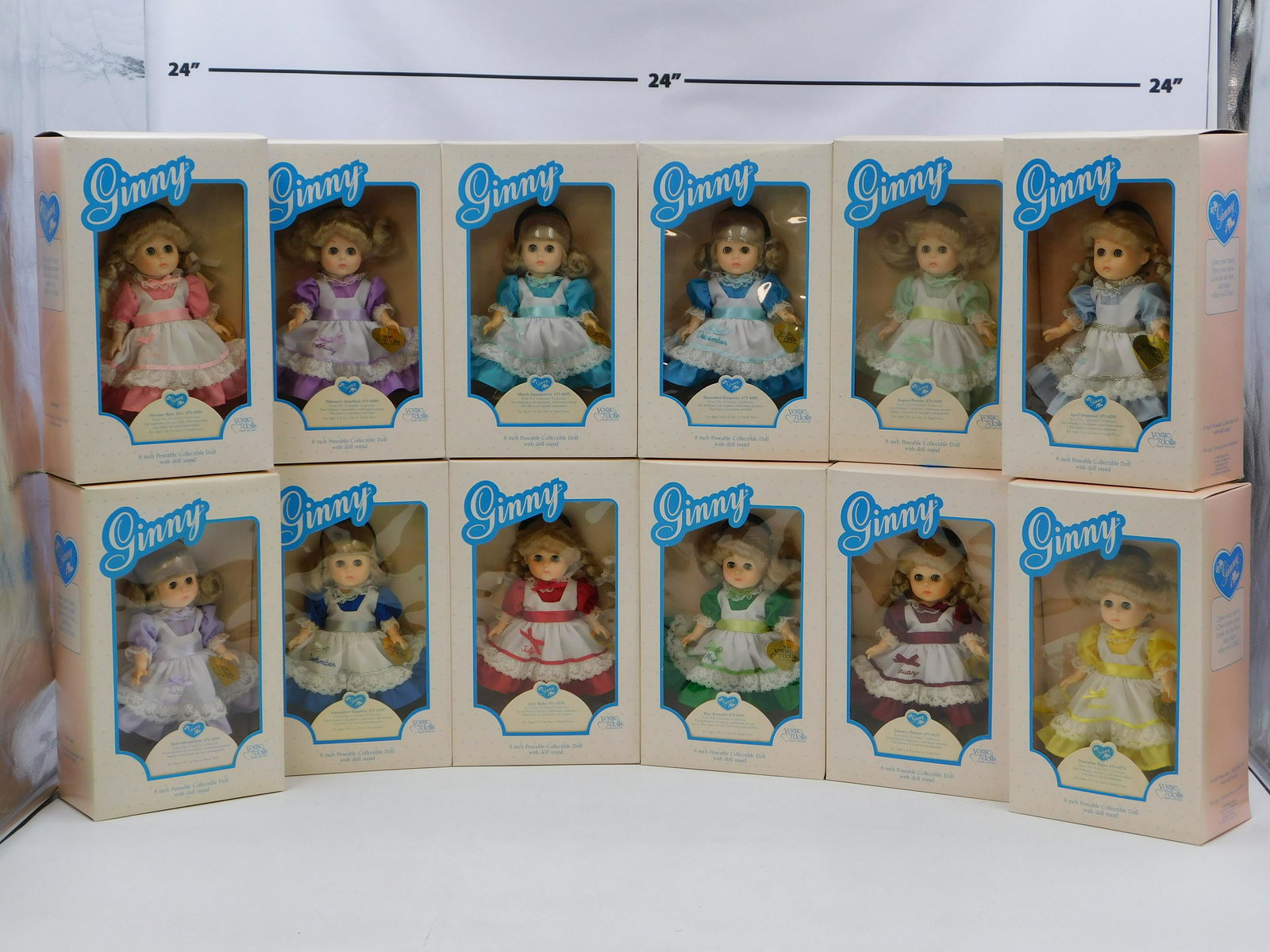 Set of 12 Calendar Birthstone Ginny Dolls (1 of 9)