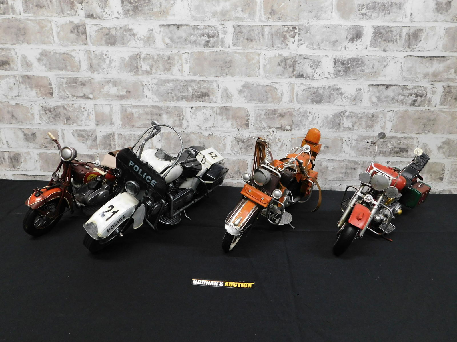 Lot of 4 Decorative Metal Model Motorcycles (1 of 12)