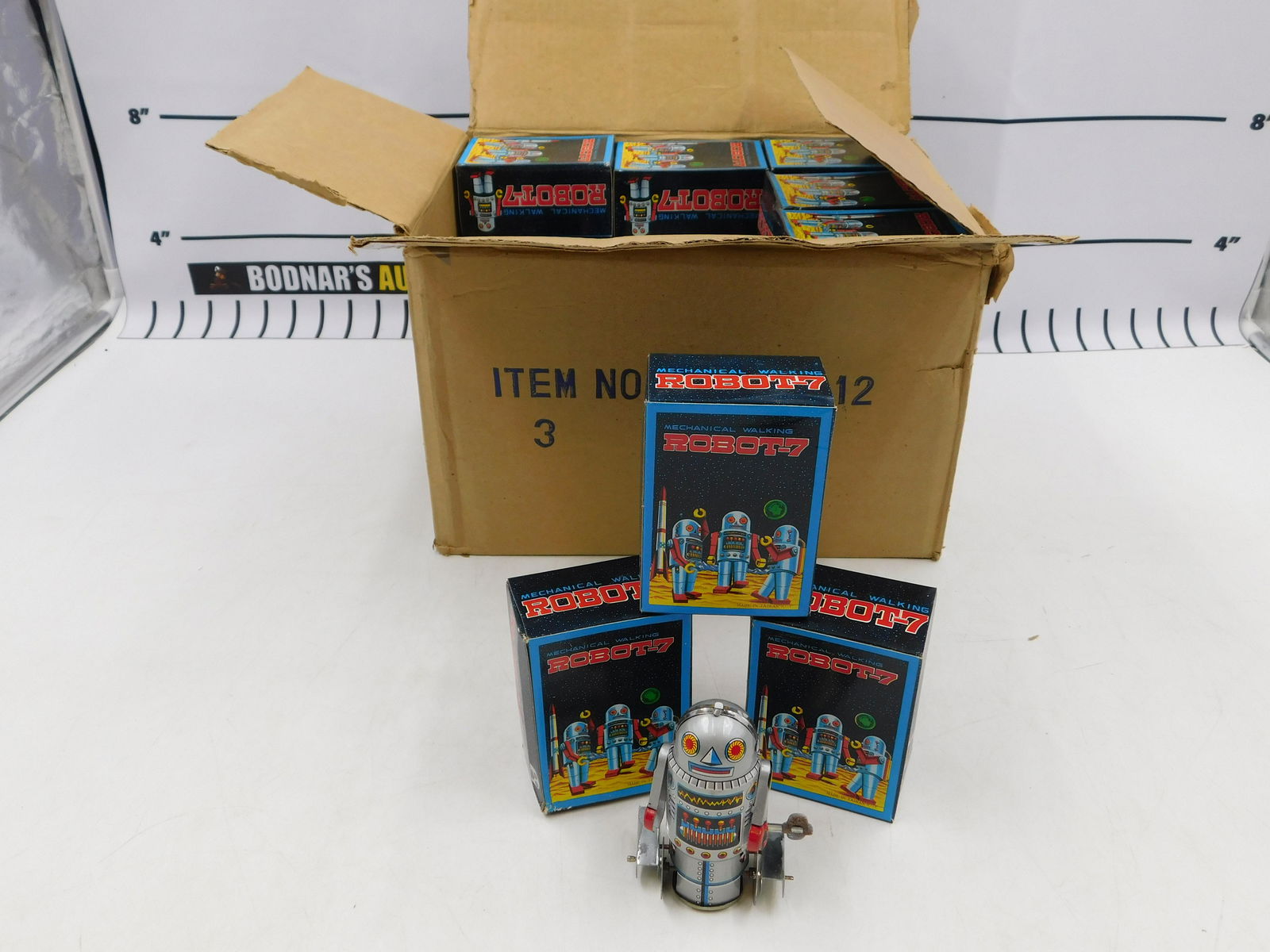 Full Case of Tin Robot 7 Toy Wind-Up Robots (1 of 6)