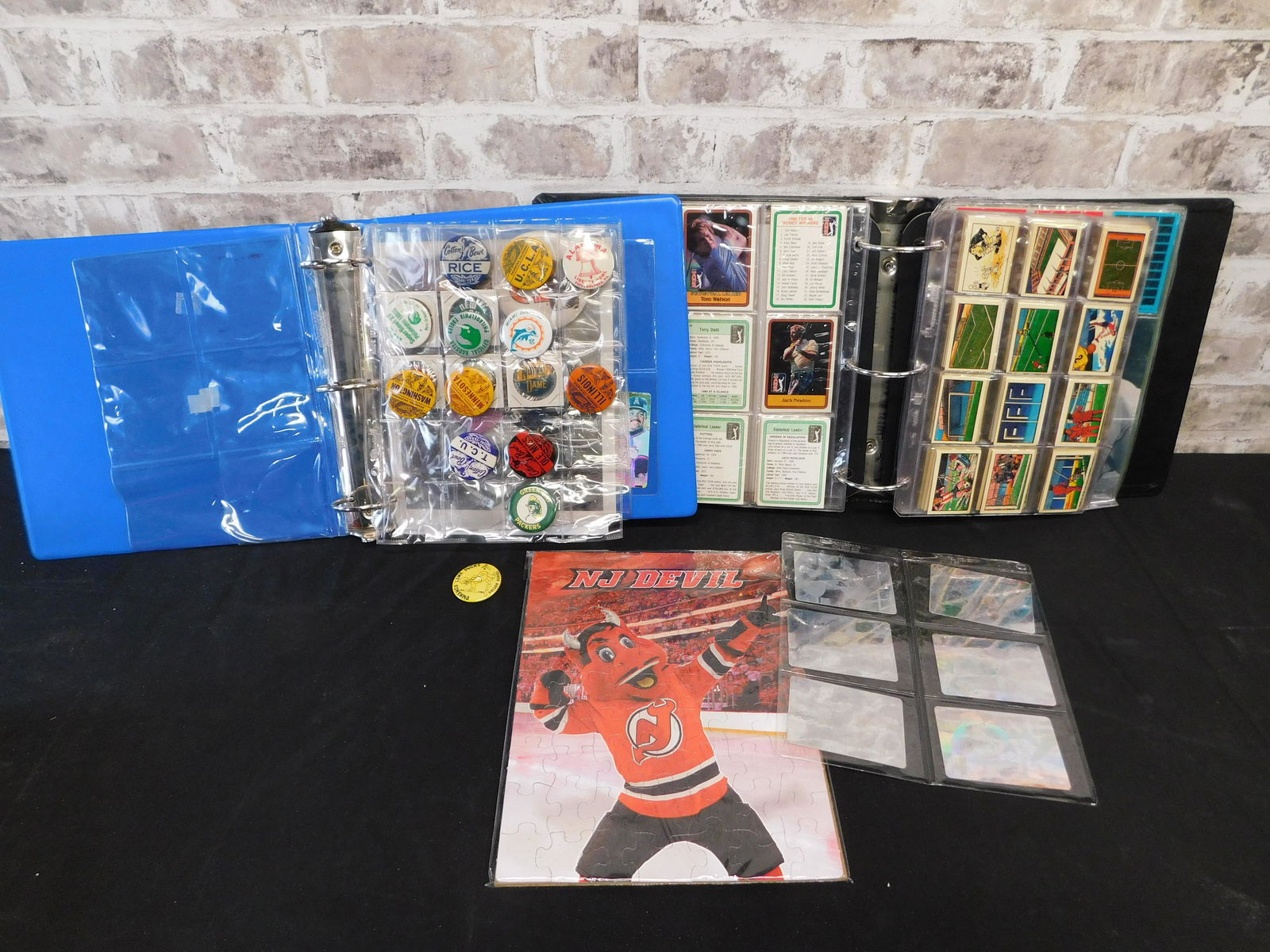 Lot of 2 Binders including Vintage Sports Items (1 of 15)