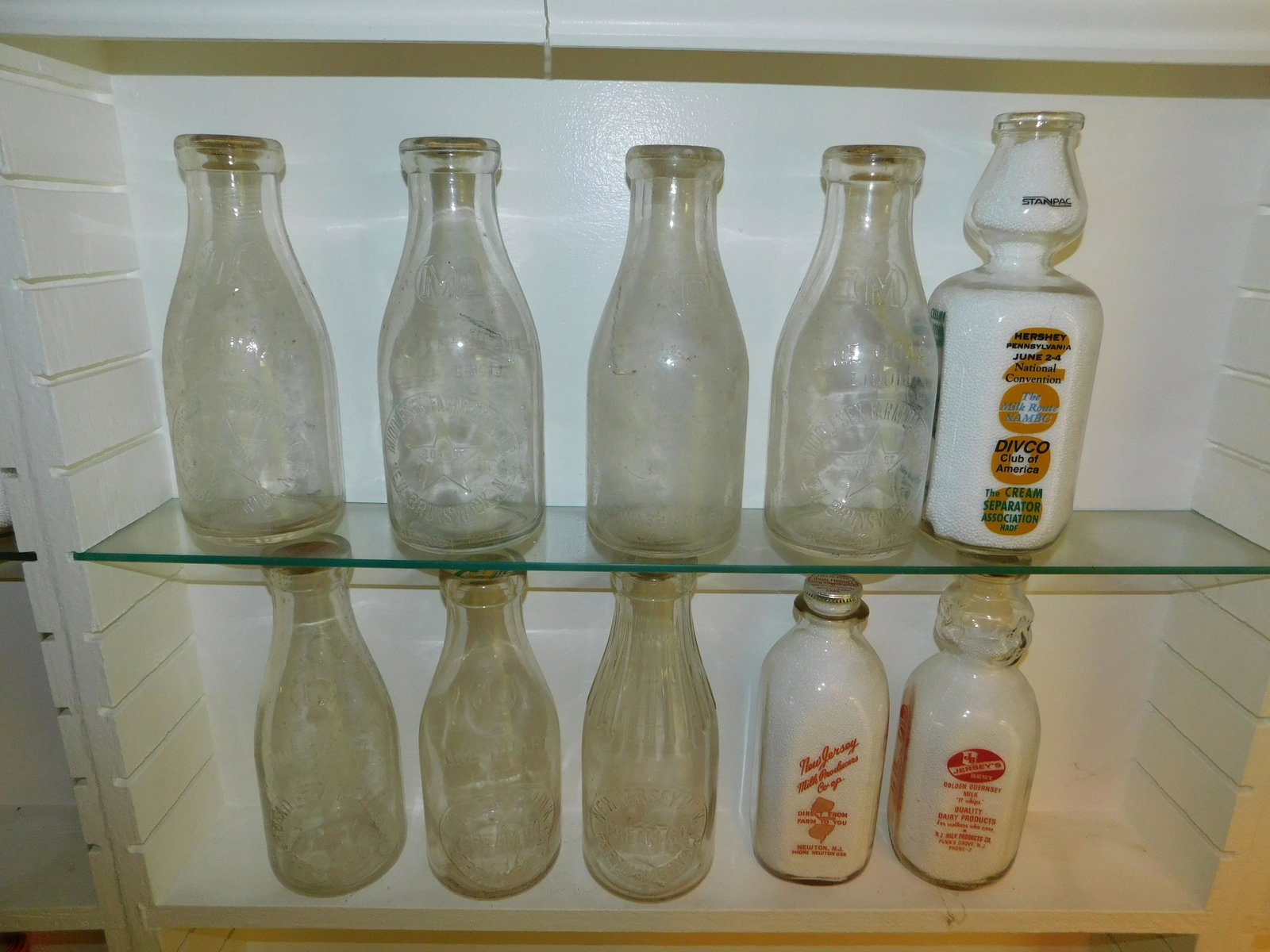 Lot of 10 NJ Dairy Bottles (1 of 6)