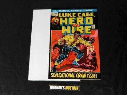 Luke Cage Hero for Hire #1: Luke Cage Hero for Hire #1. 1st appearance of Luke Cage. Small hole in middle of spine. Please read the terms and conditions. This sale will be broadcast live on sale day with full descriptions of