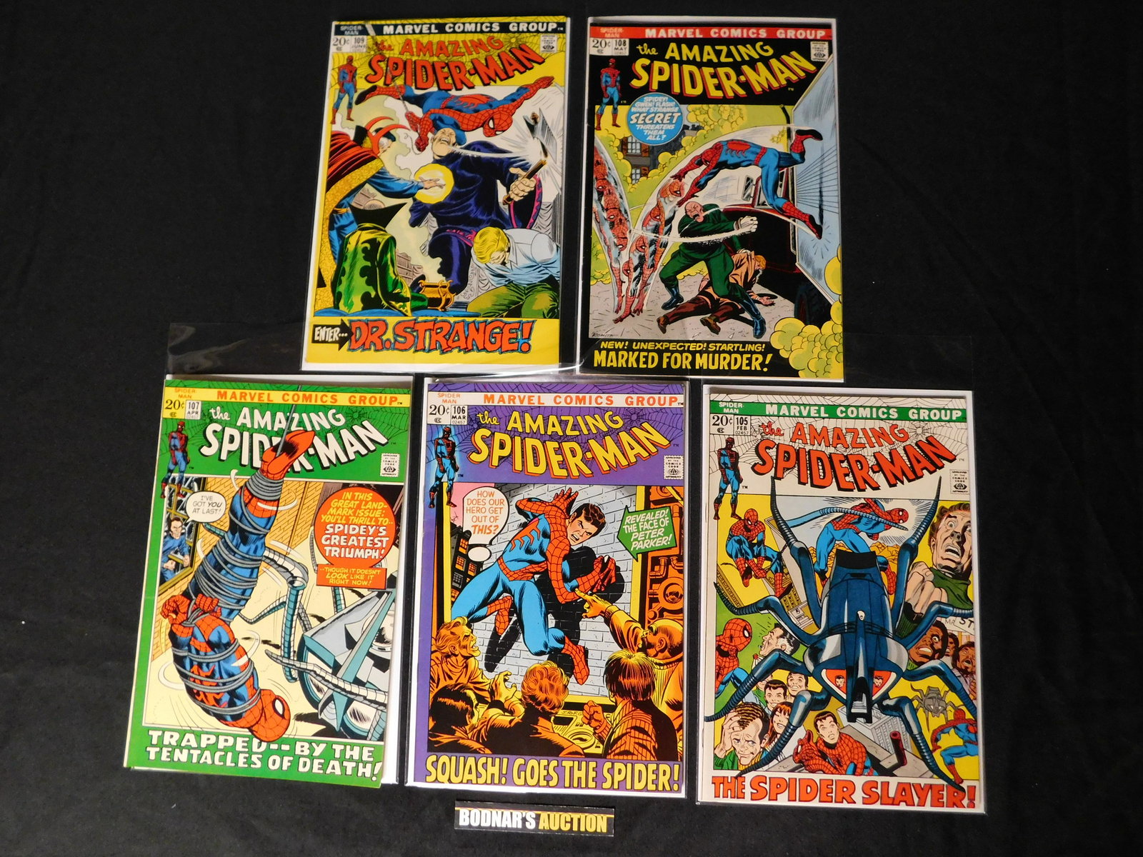 Lot of 5 Amazing Spider-Man Comics - #105 - #109 (1 of 2)