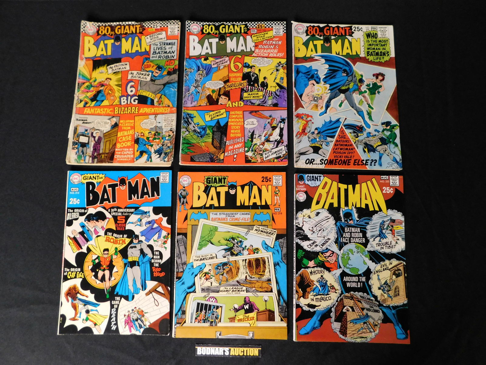 Lot of 6 Giant Bat-Man Comics (1 of 2)