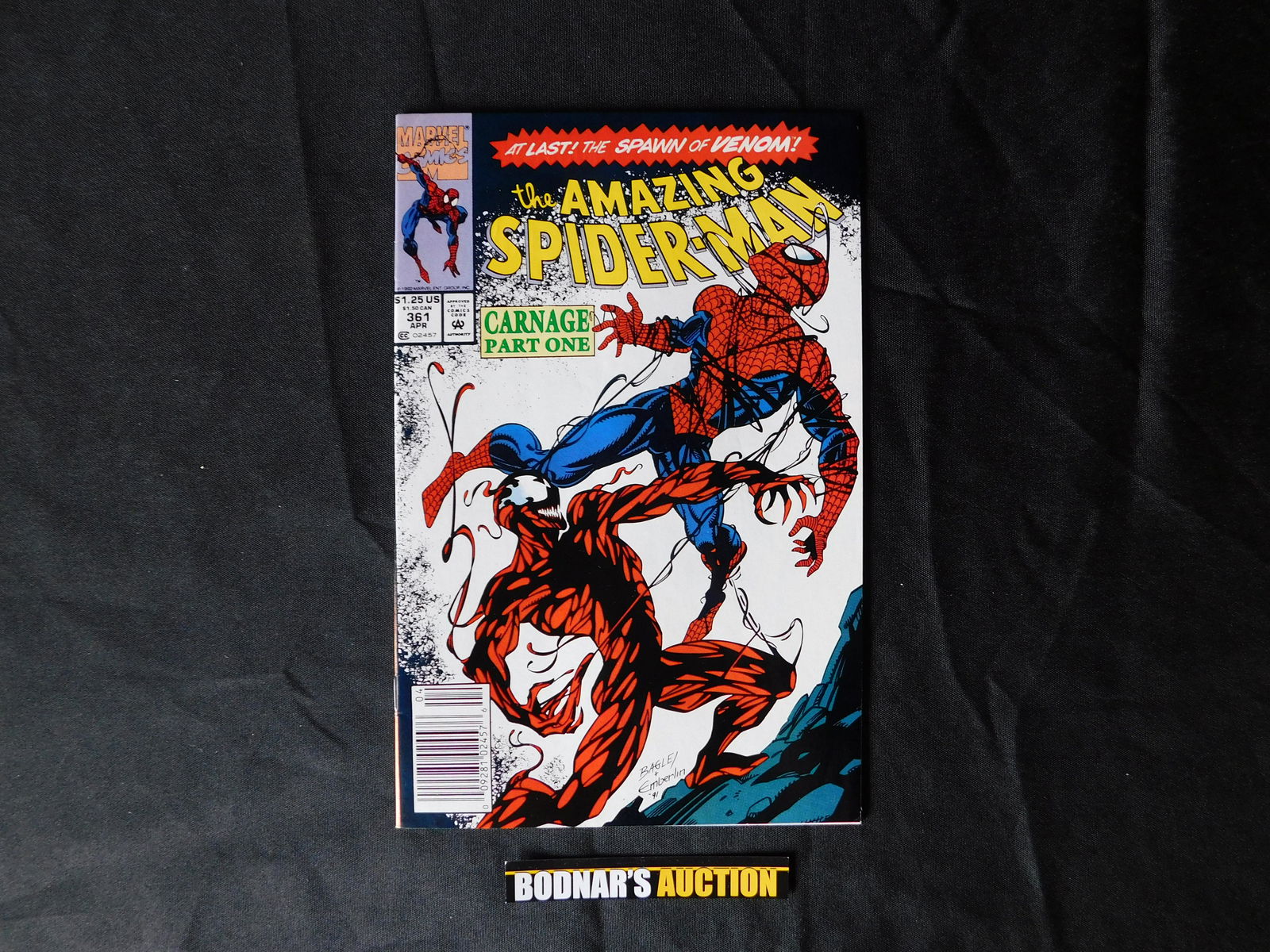 Amazing Spider-Man #361 Newsstand Edition: Amazing Spider-Man #361 Newsstand Edition - 1st appearance of Carnage. Please read the terms and conditions. This sale will be broadcast live on sale day with full descriptions of each lot being sold.
