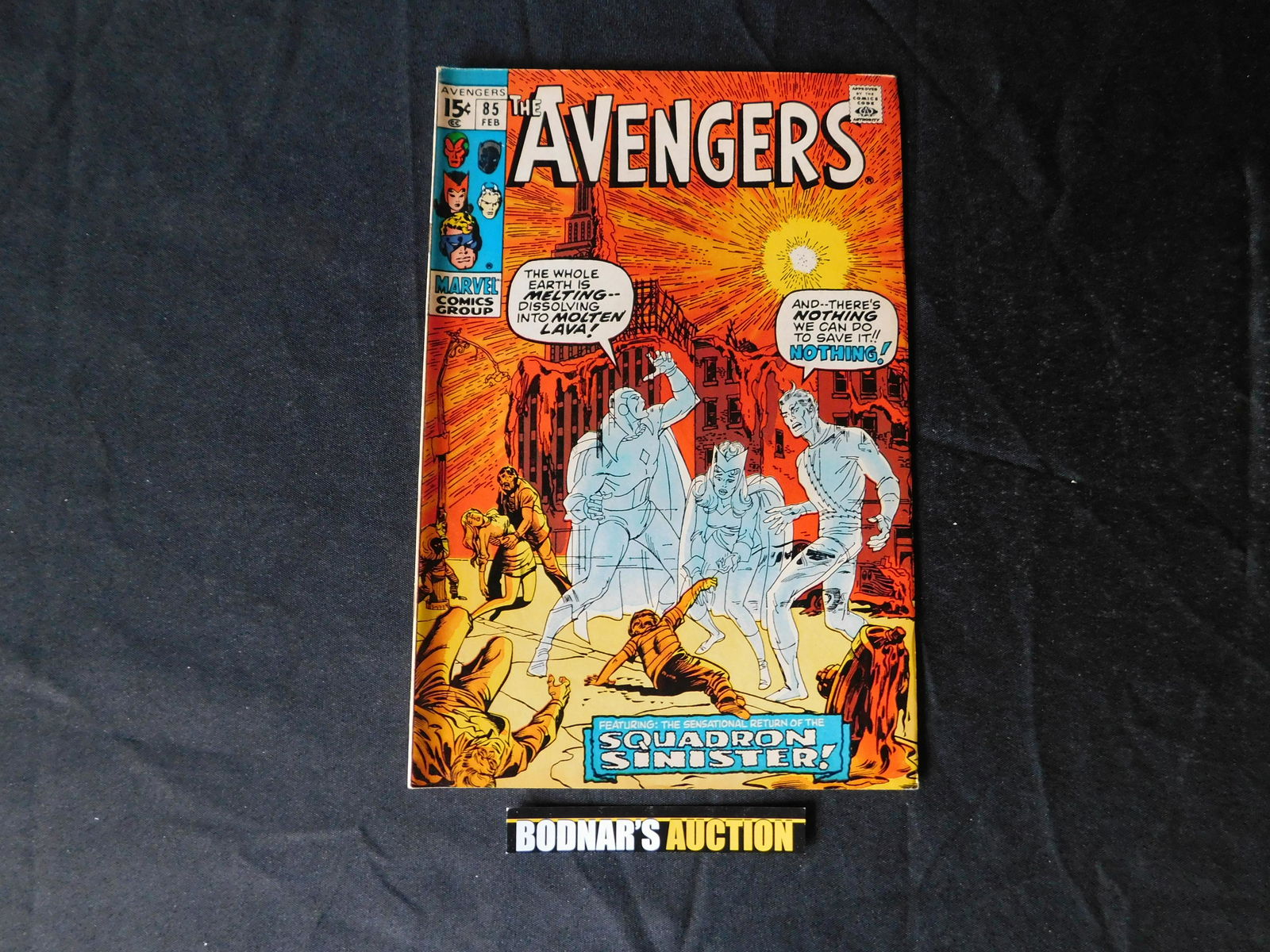 Avengers #85: Avengers #85 - 1st appearance of The Squadron Supreme. Please read the terms and conditions. This sale will be broadcast live on sale day with full descriptions of each lot being sold. All items MUST