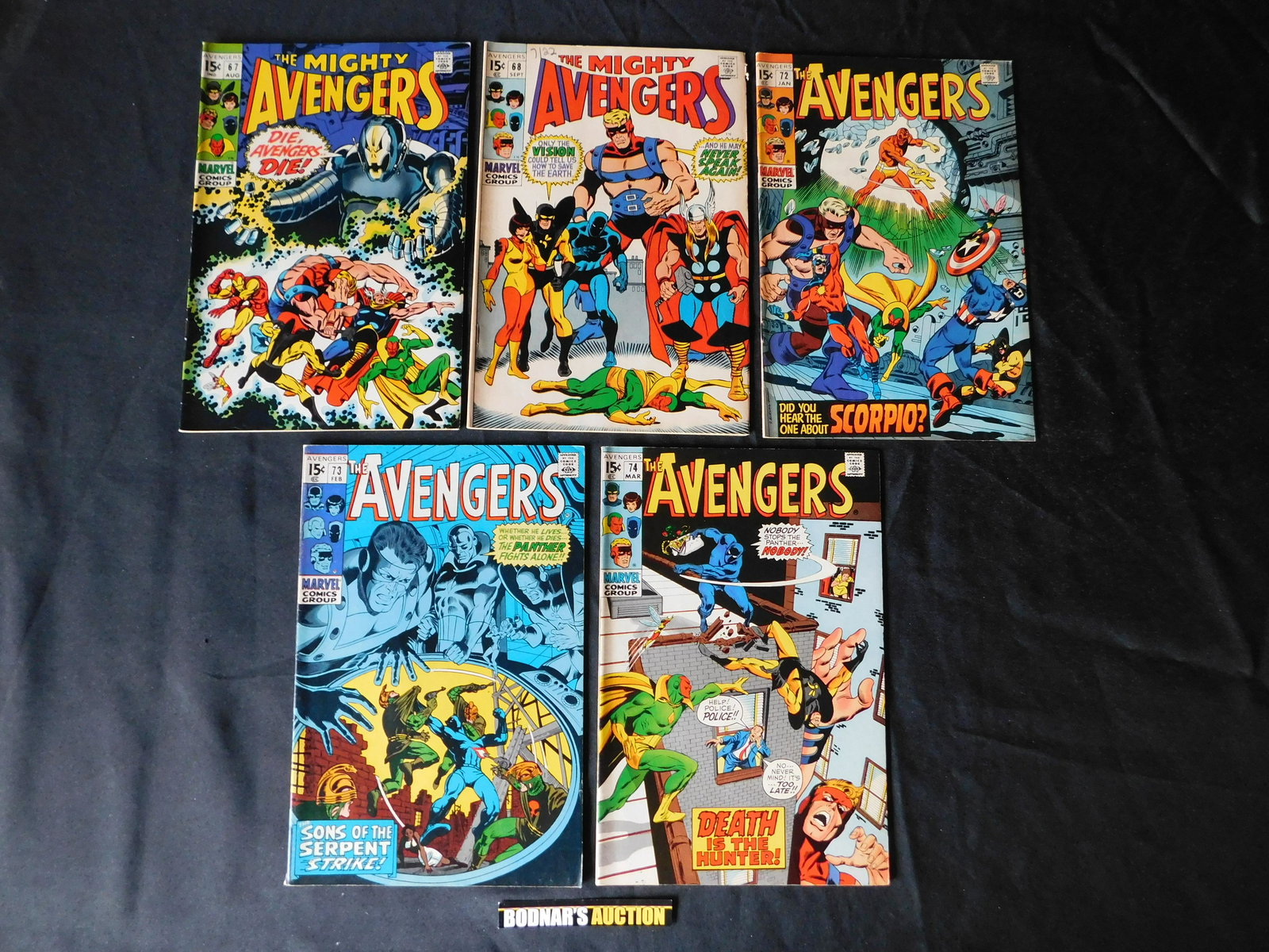 Lot of 5 Silver Age Avengers Comics (1 of 20)
