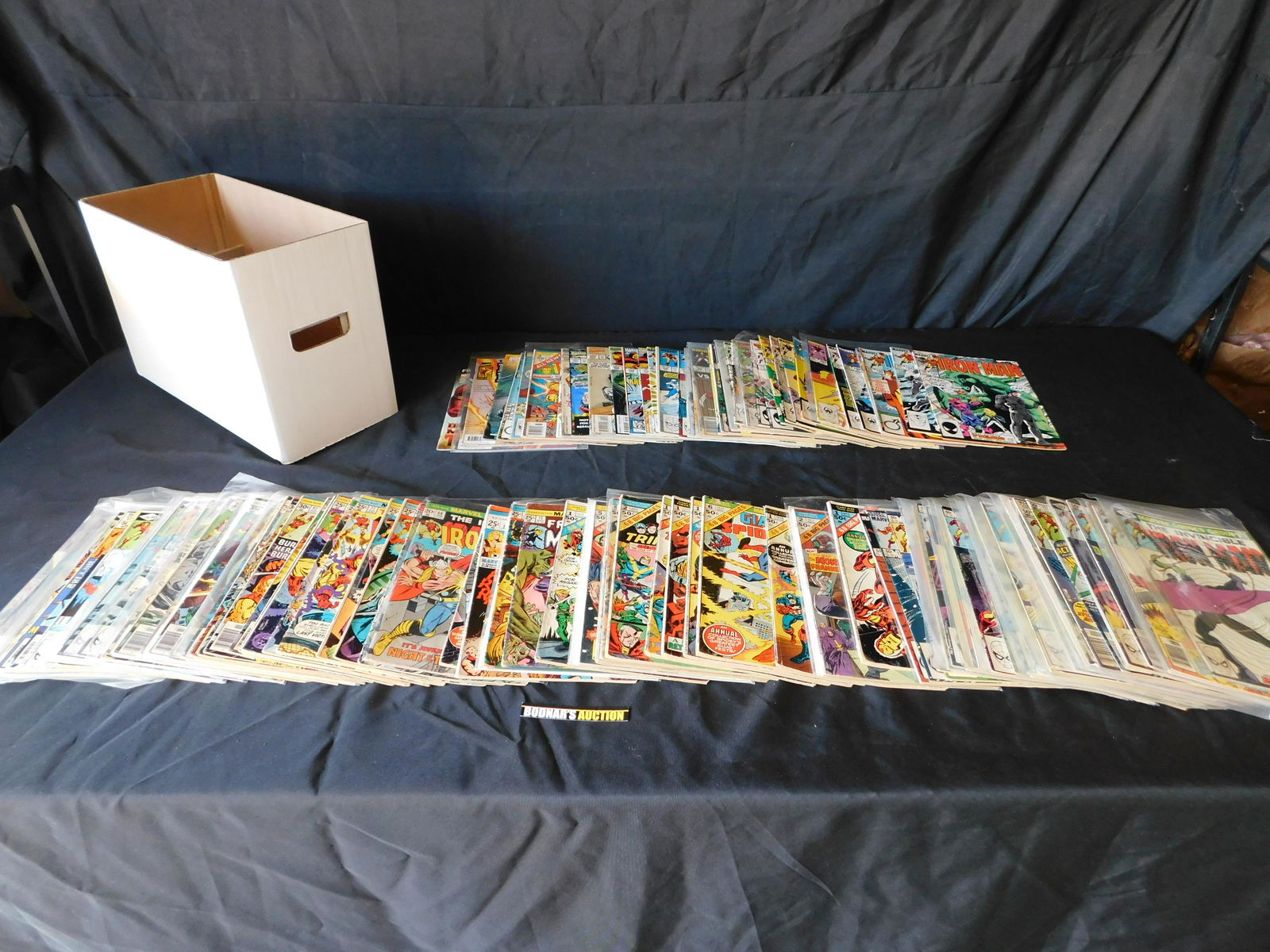 Short Box of Comics including large run of Iron Man (1 of 6)