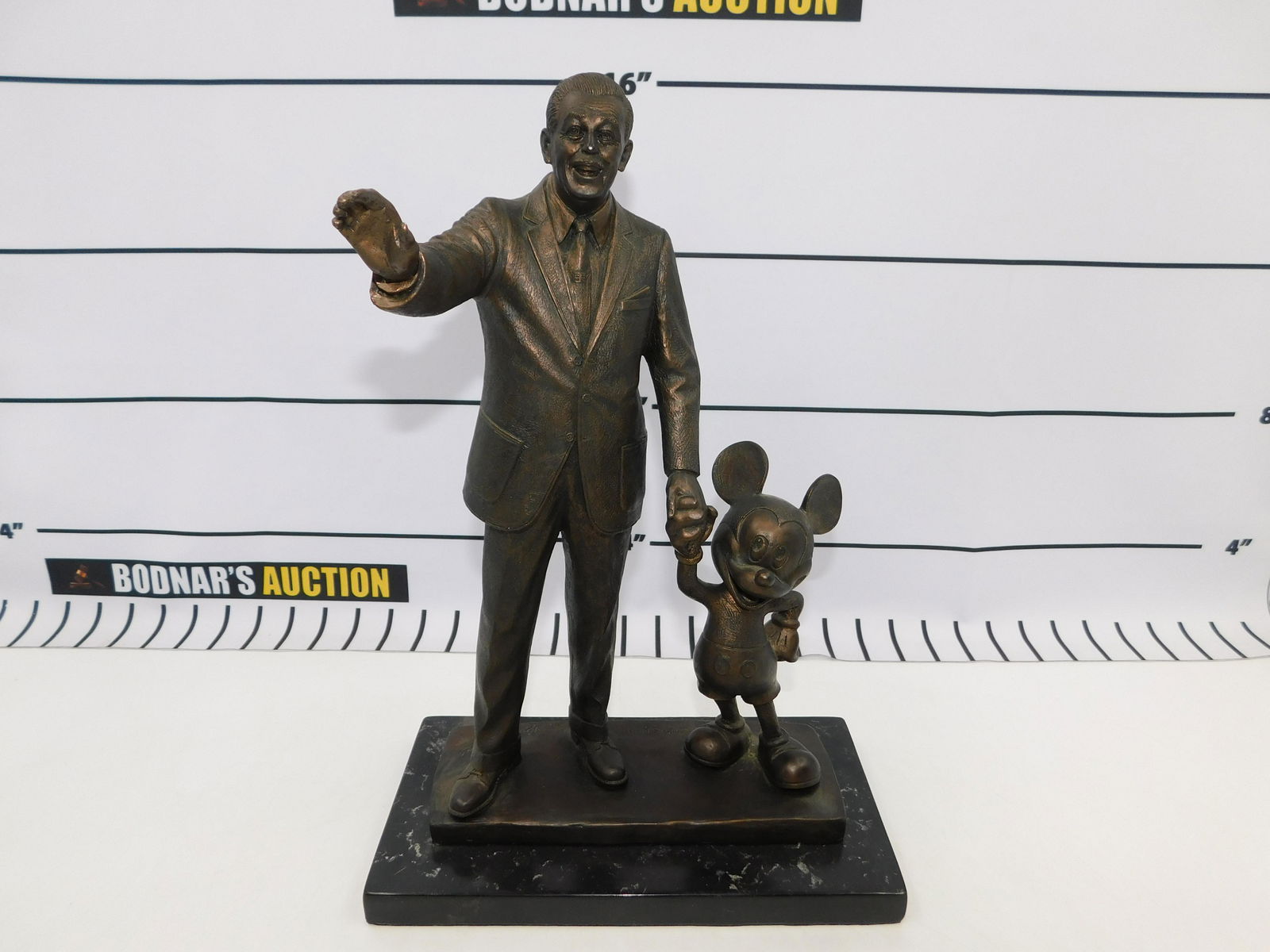 Walt Disney "Partners" Cold Cast Resin Bronze Statue (1 of 7)