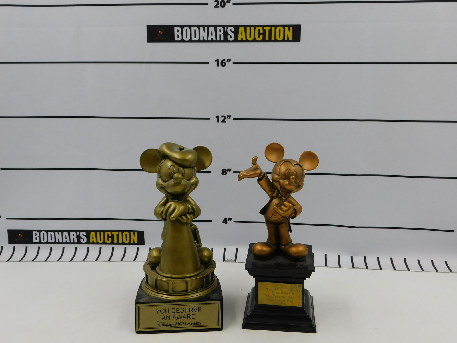 Lot of 2 Mickey Mouse Award Statues (1 of 10)