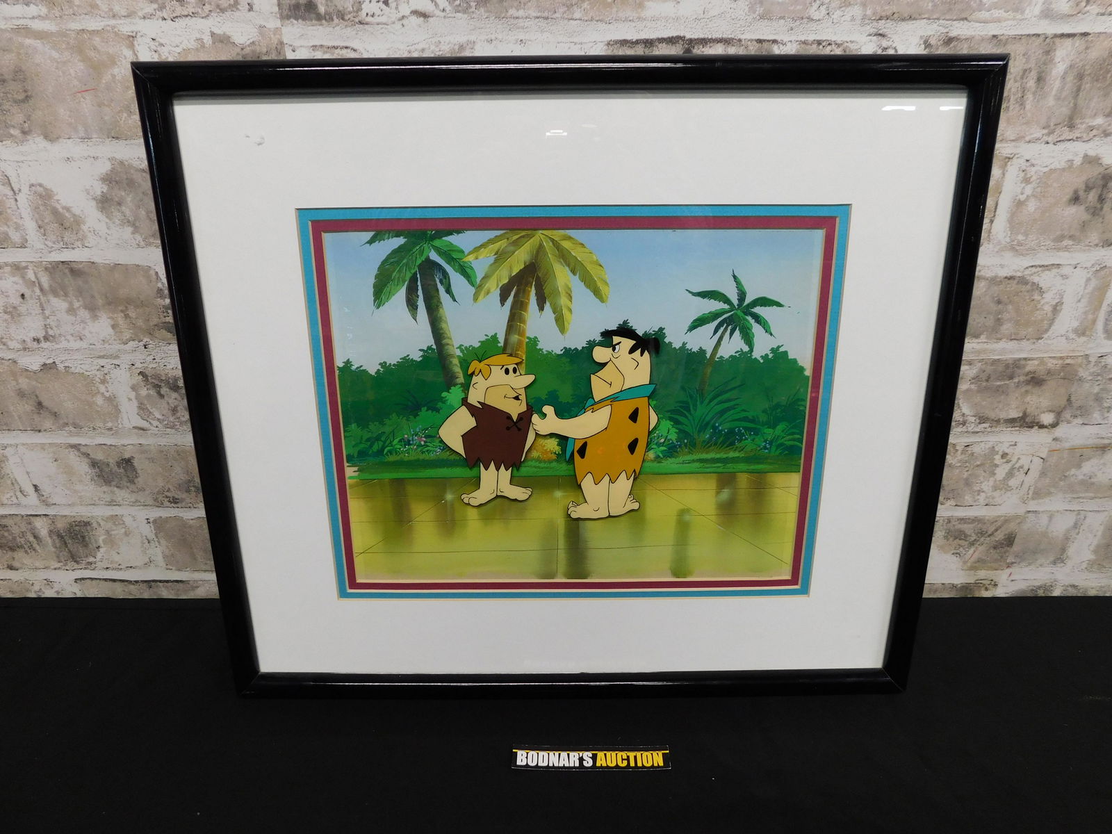 Animation Gallery "The Flintstones" Fred and Barney Cel (1 of 4)
