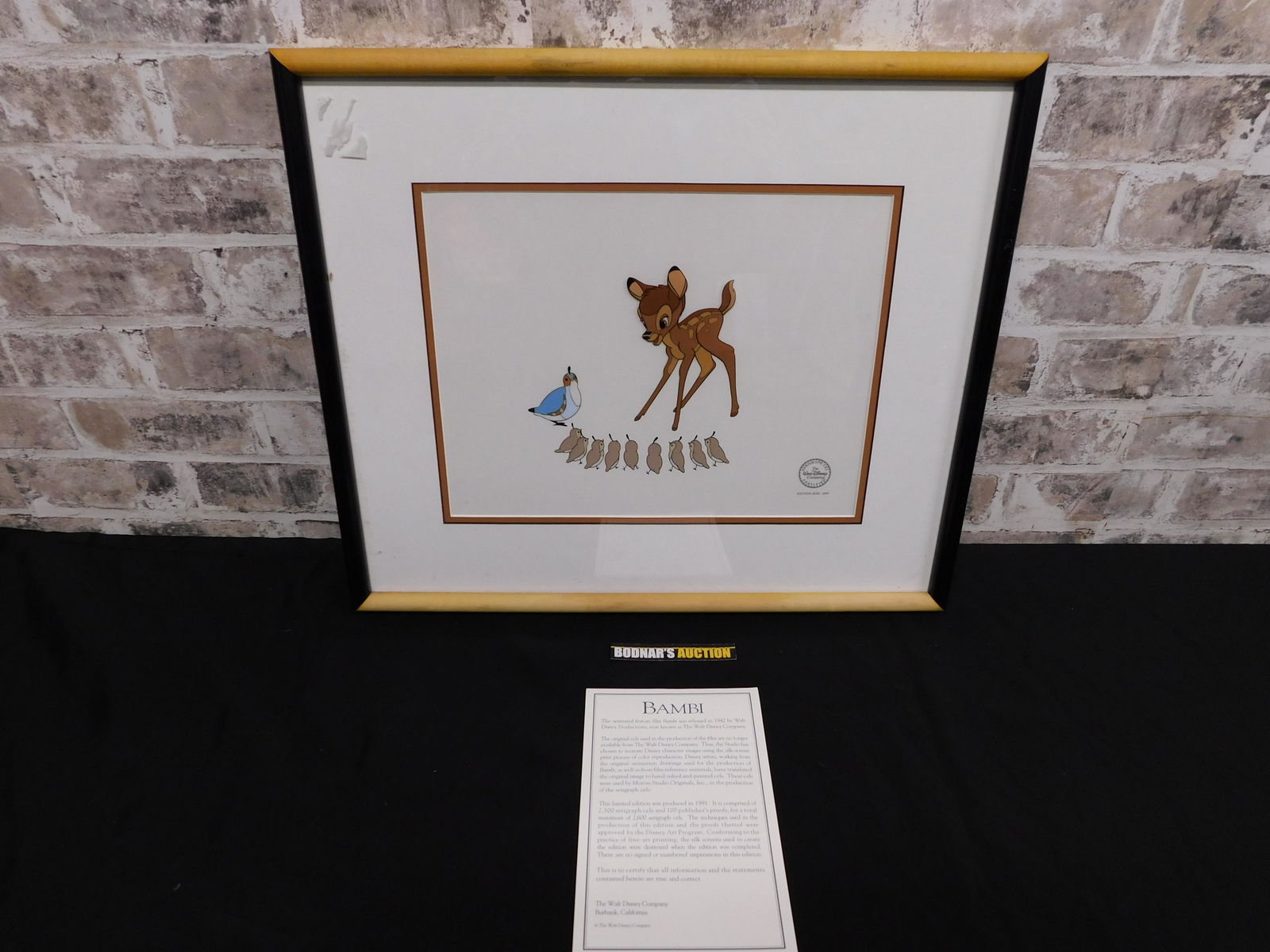 Disney Bambi Serigraph Cel (1 of 7)