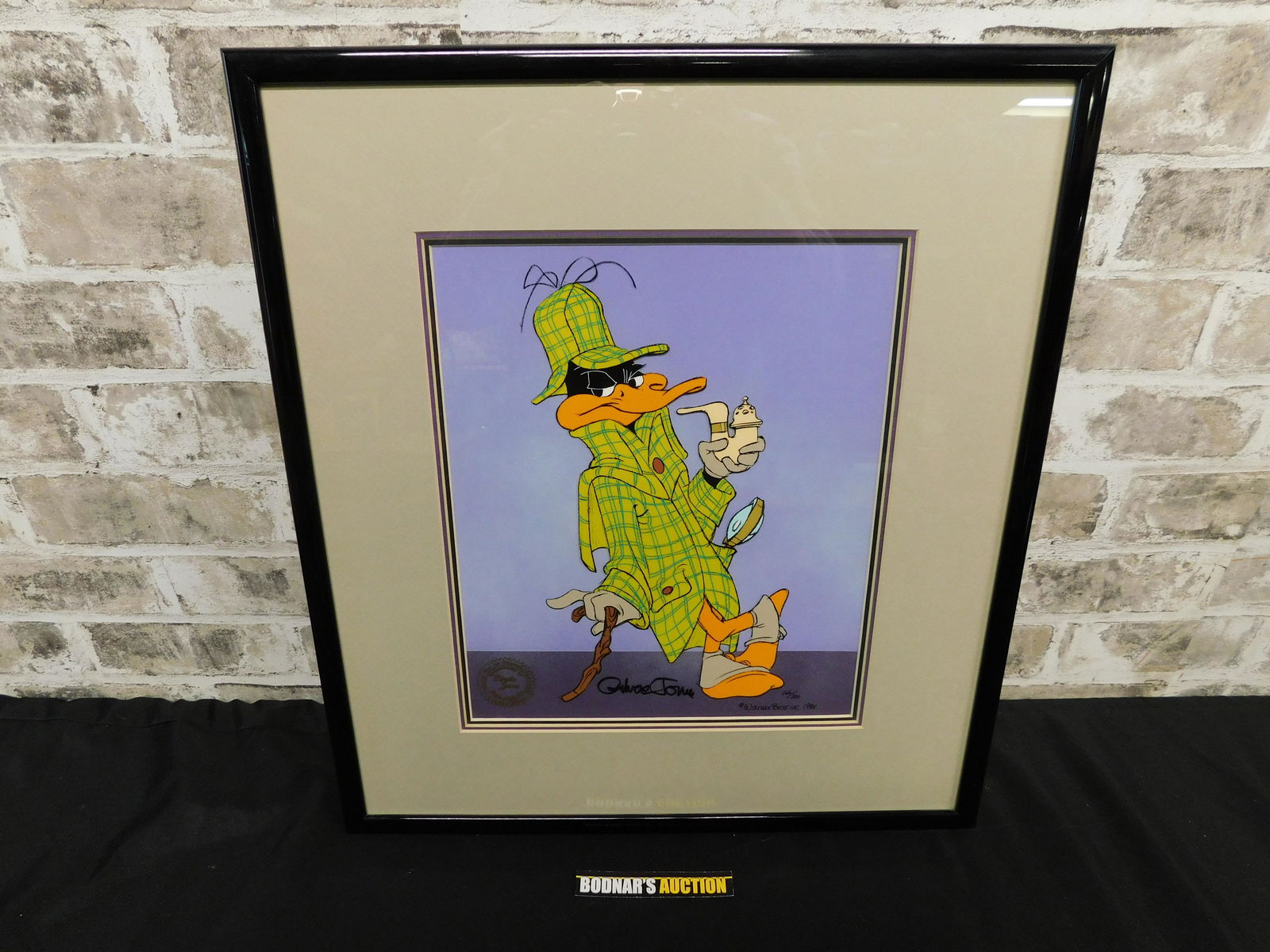 Looney Tunes Daffy Duck as Sherlock Daffy Hand Painted Cel (1 of 6)