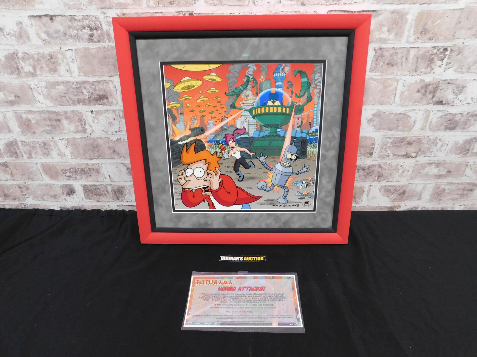 Futurama Morbo Attacks! Hand Painted Limited Edition Cel (1 of 5)