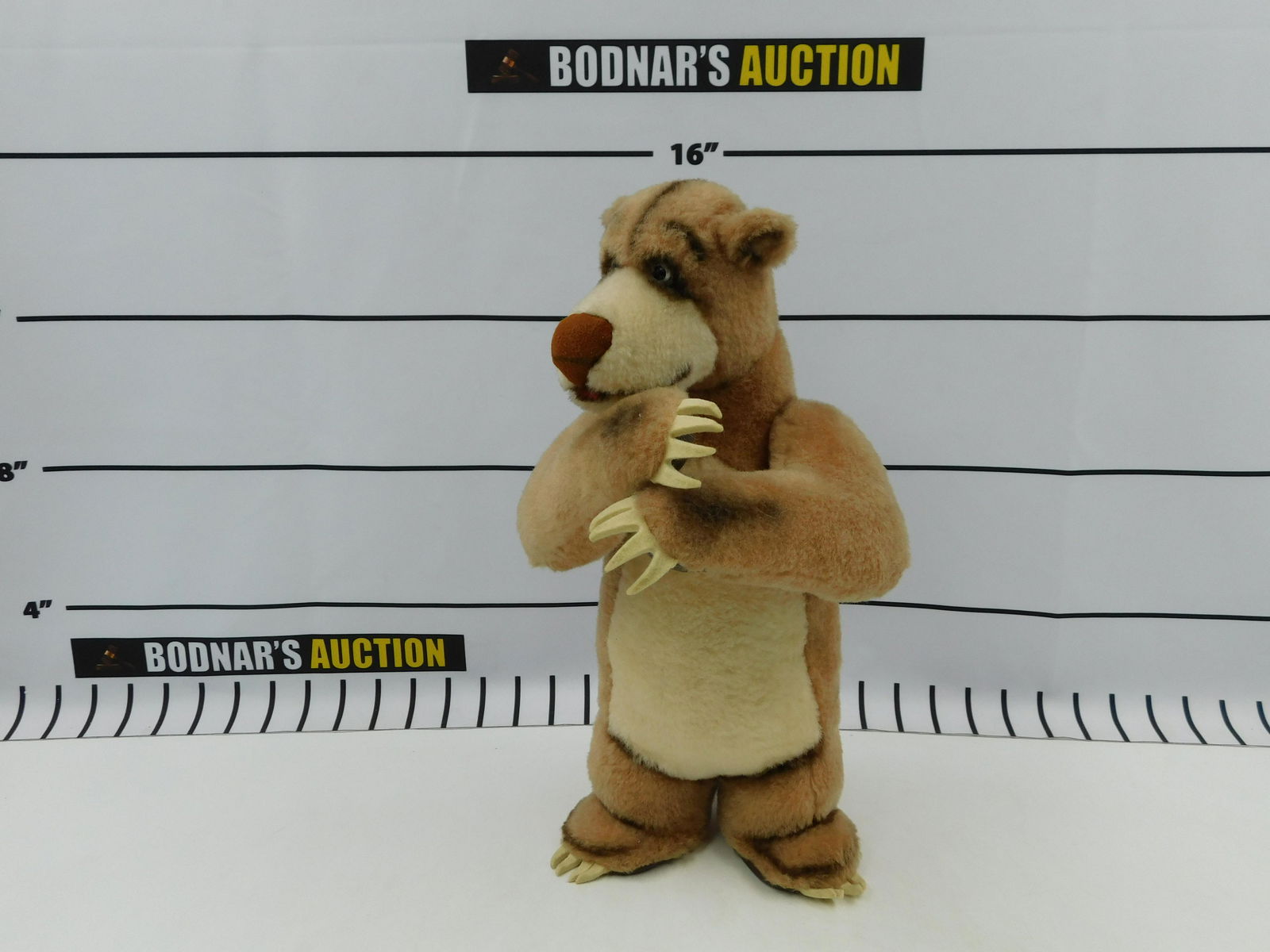 Disney Steiff The Jungle Book "Baloo" Bear: Disney Steiff The Jungle Book "Baloo" Plush. Measures 15" tall. Has Ear Metal Tag. Please read the terms and conditions. This sale will be broadcast live on sale day with full descriptions of each lot