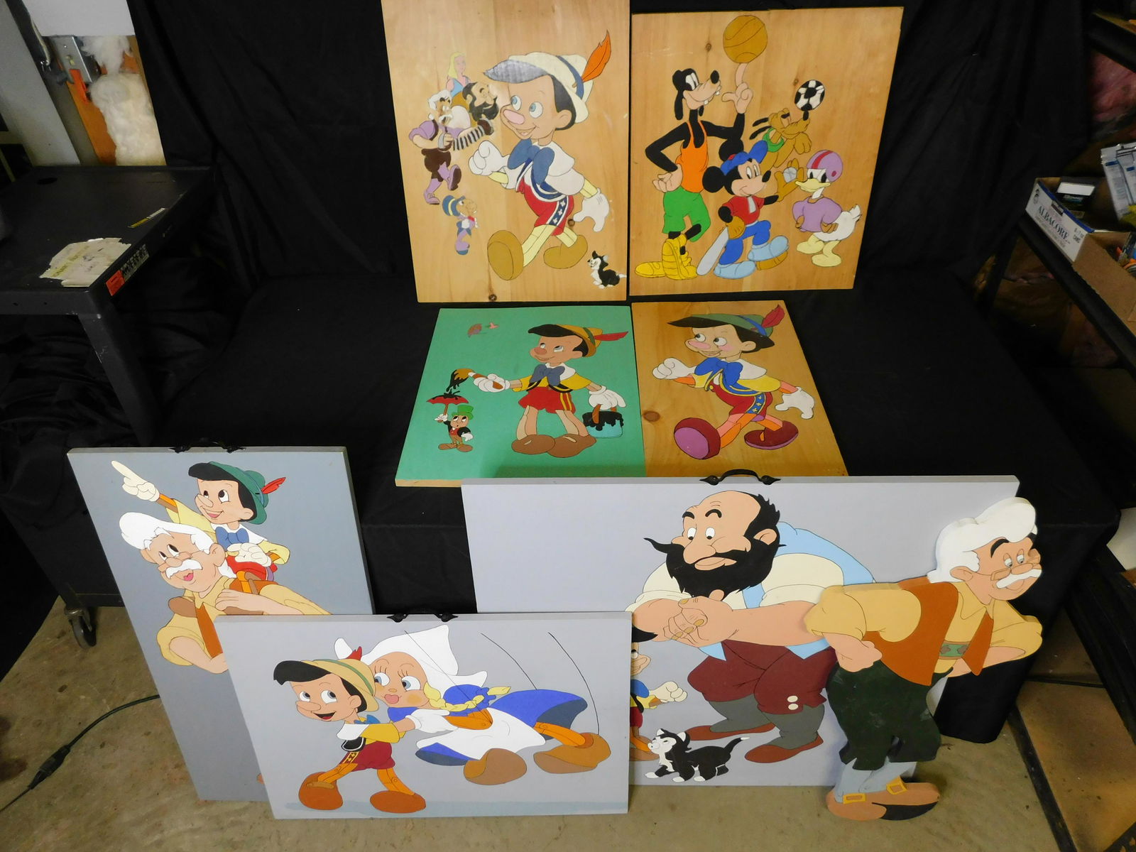 Lot of 8 Homemade Handpainted Disney Art (1 of 18)