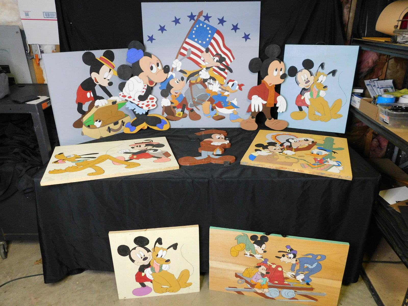 Lot of 10 Homemade Handpainted Disney Art (1 of 16)