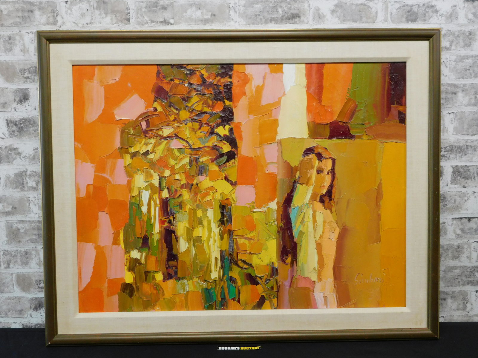 Impressionist Oil on Board of Abstract Woman, Nicola Simbari (1 of 7)