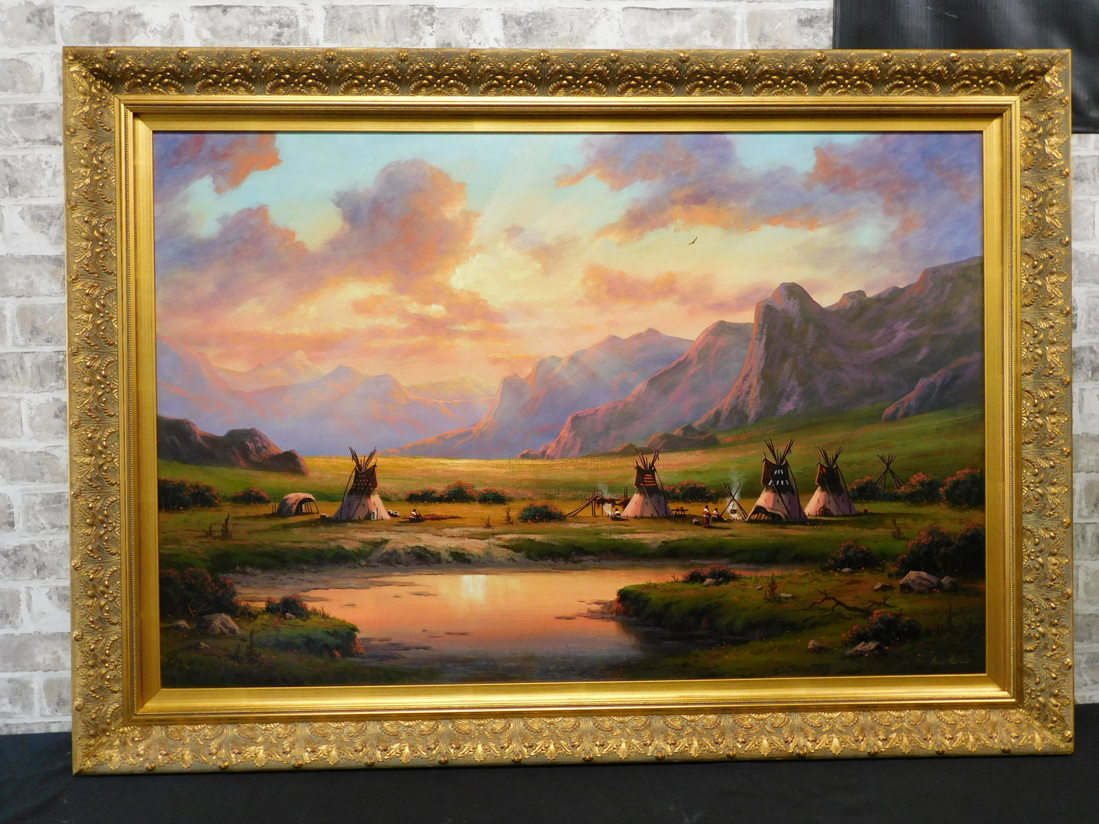 Comanche Sunset Farwall Texas Oil on Masonite (1 of 9)