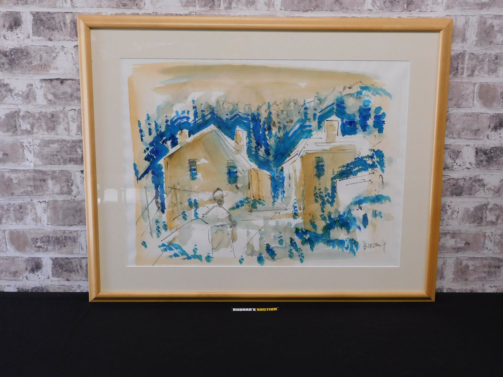 Framed Watercolor by Alfred Birdsey (1 of 8)