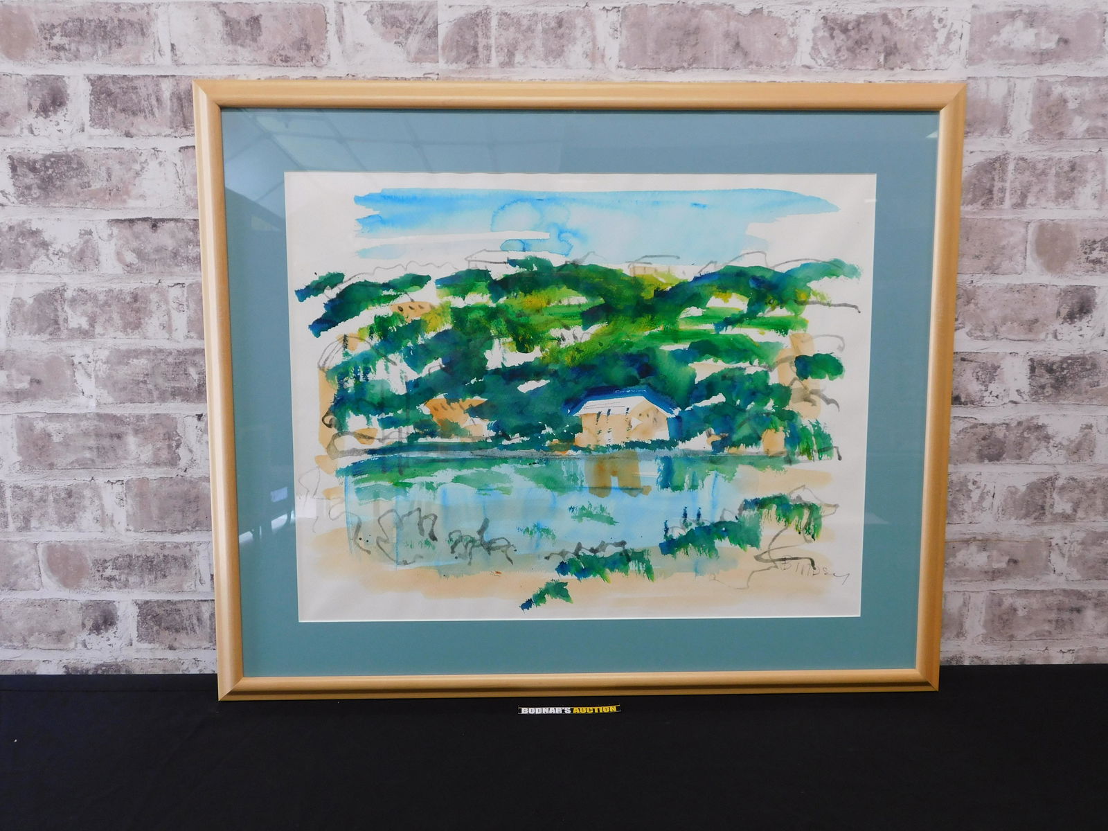 Framed Watercolor by Alfred Birdsey (1 of 7)