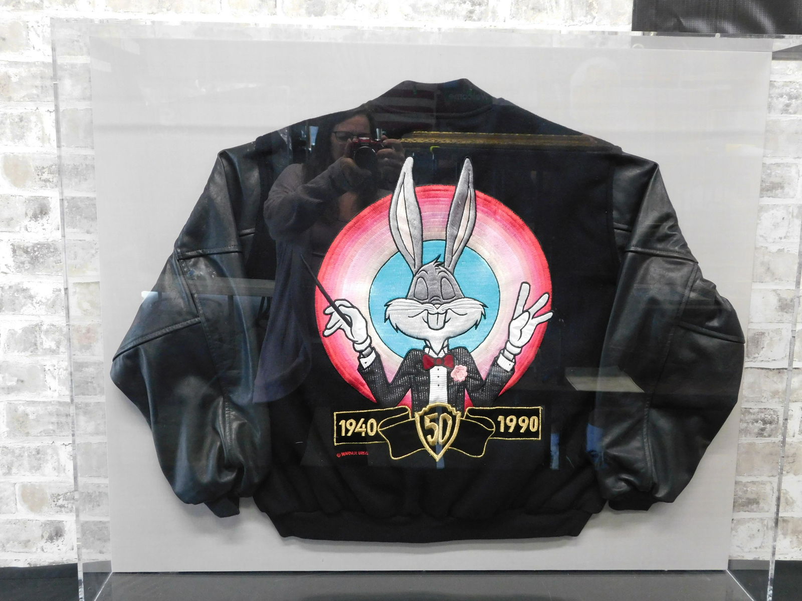 Looney Tunes Bugs Bunny 50th Anniversary Jacket in Lucite Shadowbox (1 of 5)