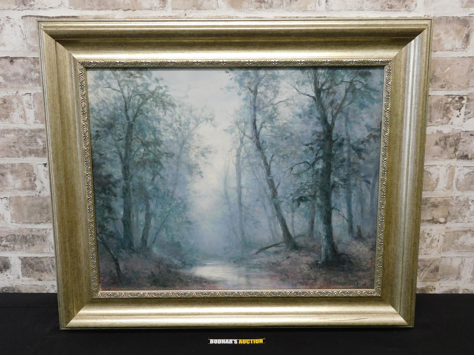 Framed Oil on Canvas by Eros (1 of 8)