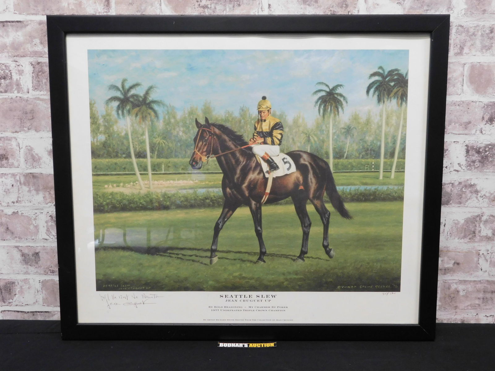 Framed Print of 1977 Triple Crown Winner (1 of 9)