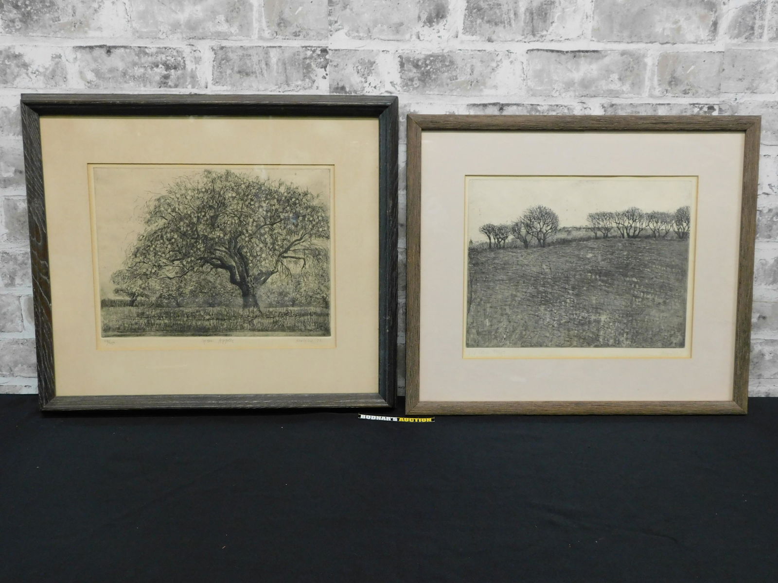 Lot of 2 Etchings by Moishe Smith (1 of 12)