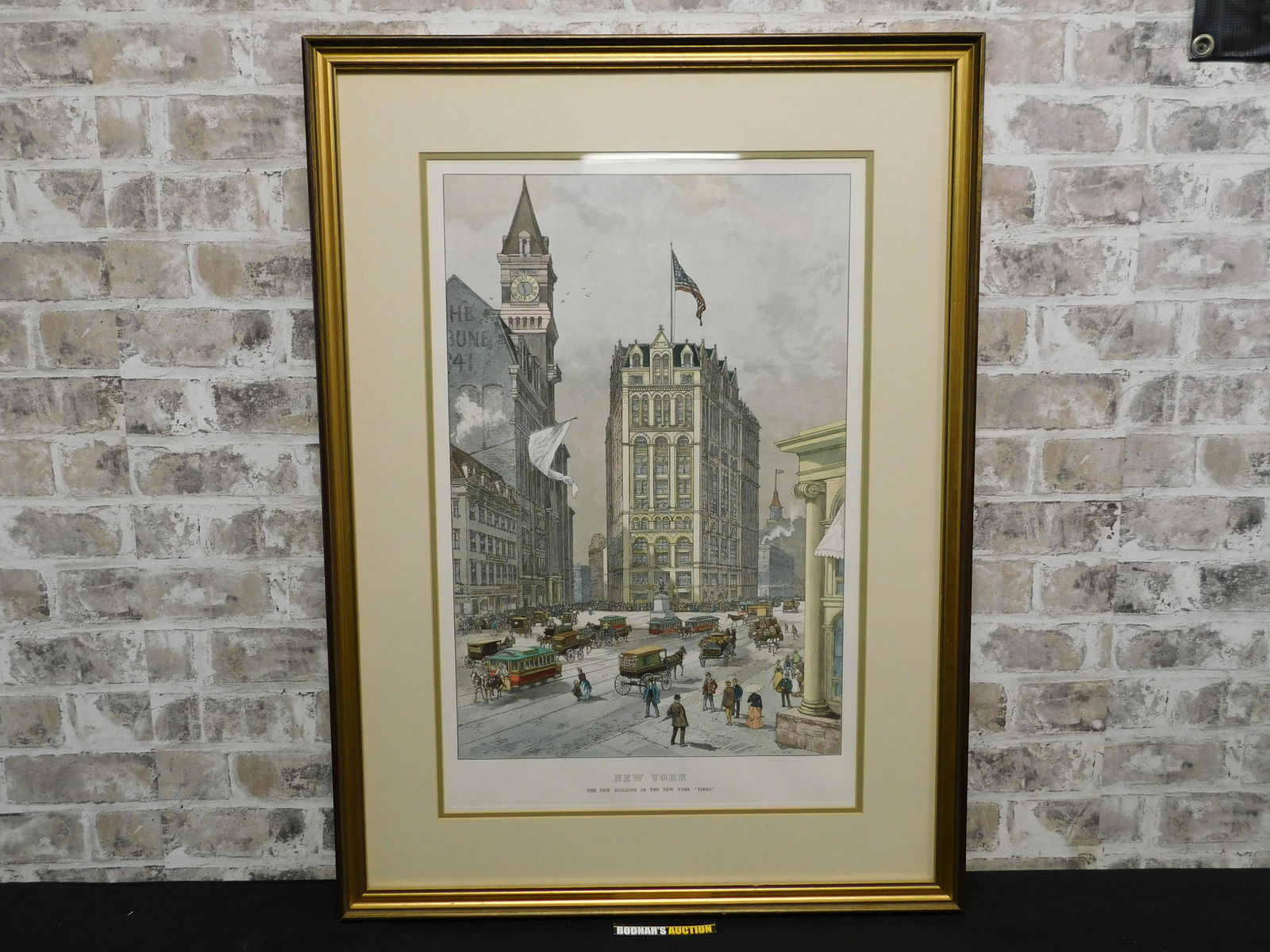 New York The New Building of the New York Times Lithograph (1 of 9)