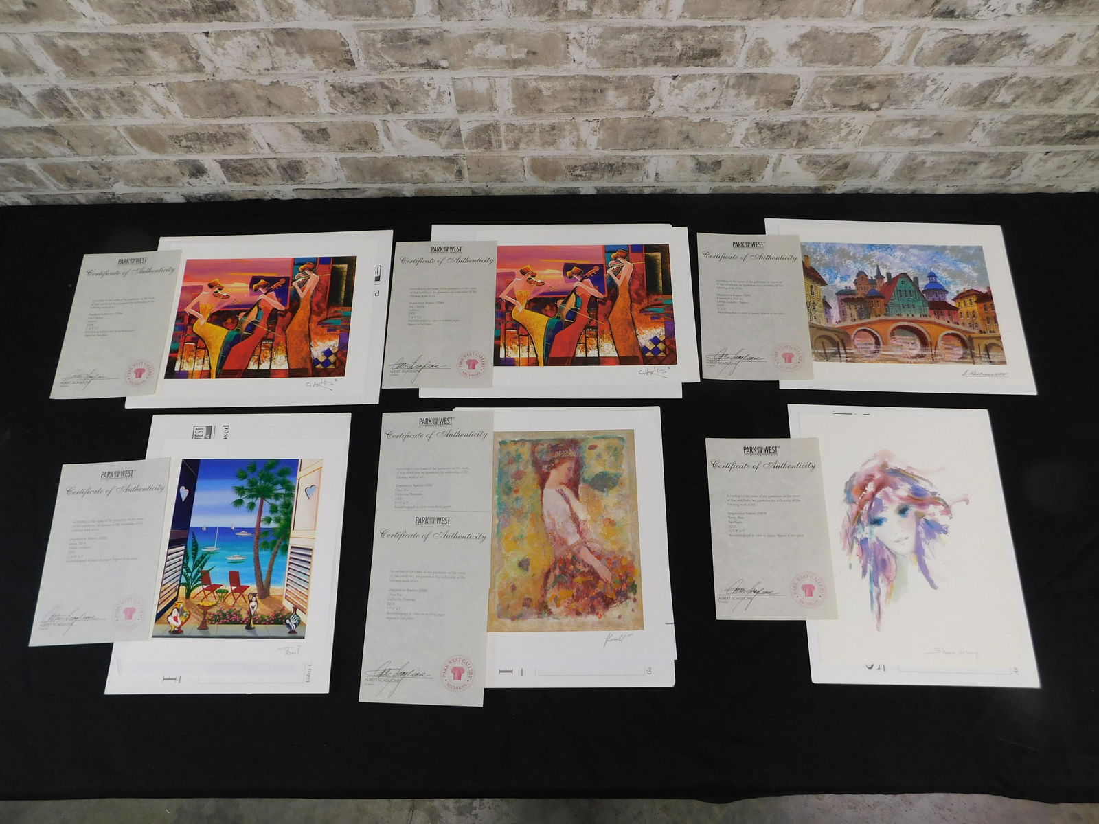 Group Lot of Unframed Serial Lithographs (1 of 20)