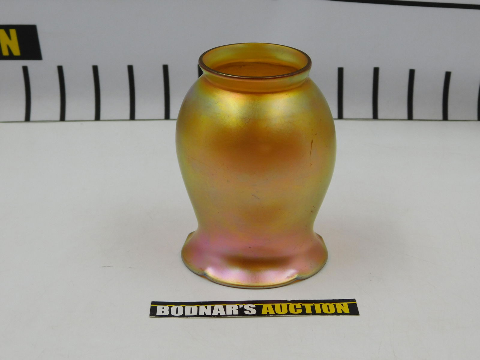 Signed Art Glass Lamp Shade (1 of 7)