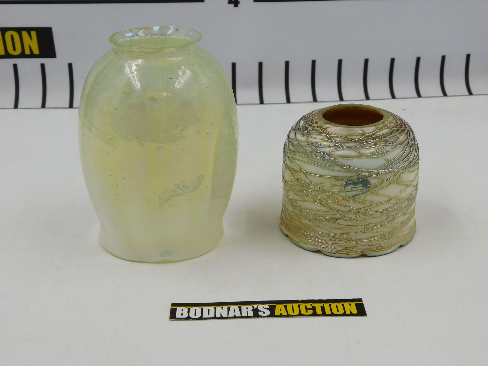 Lot of 2 Art Glass Lamp Shades (1 of 12)