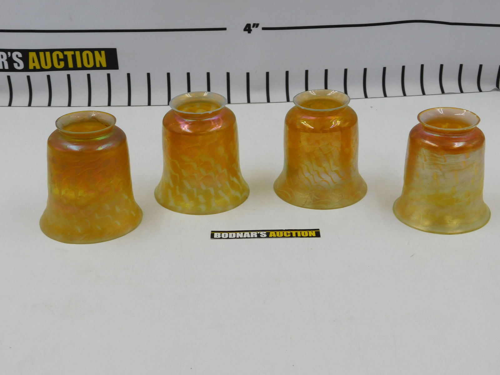 Set of 4 LCT Favrile Art Glass Lamp Shades (1 of 11)