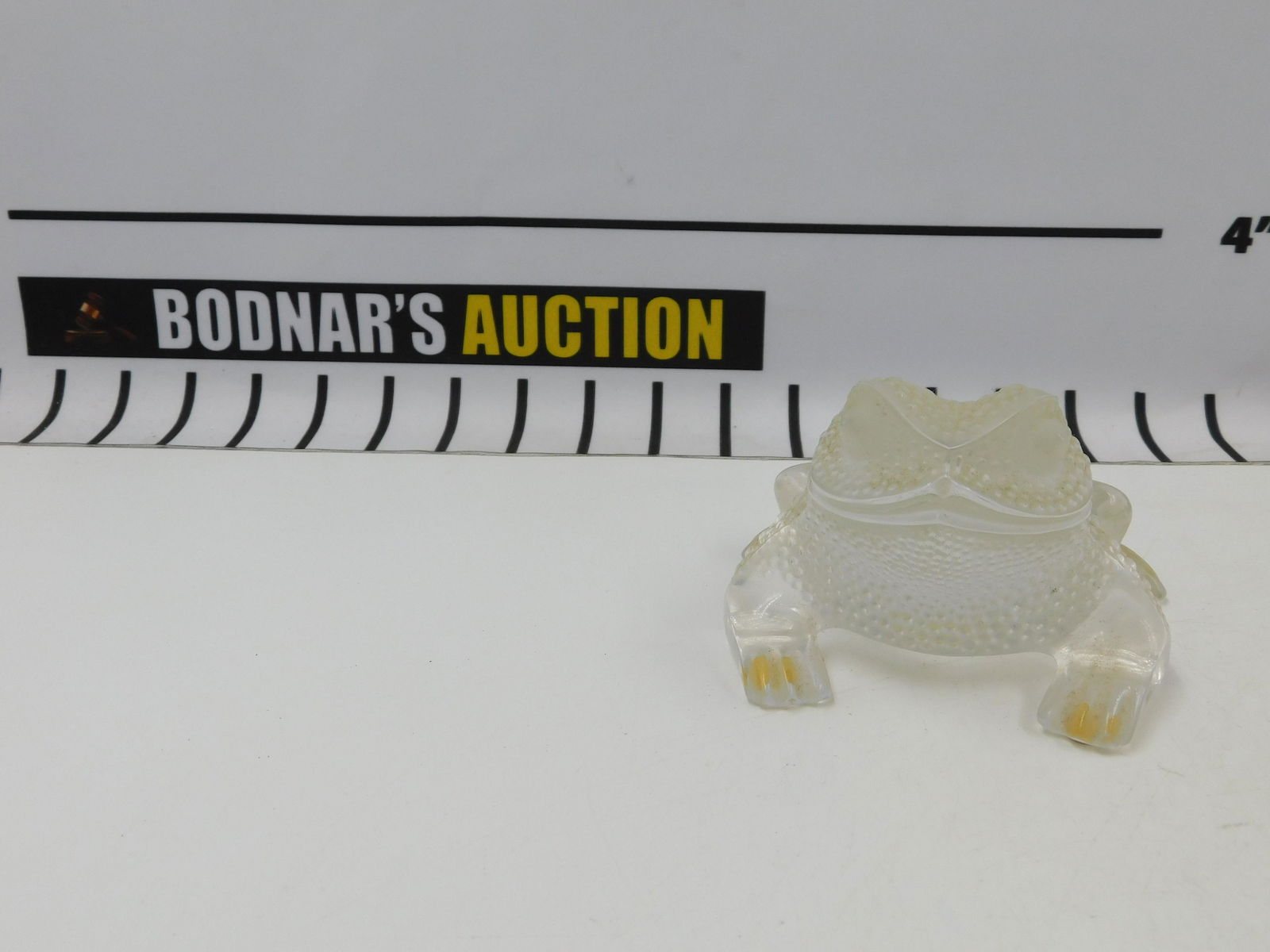 Lalique Art Glass Frog Figurine (1 of 7)
