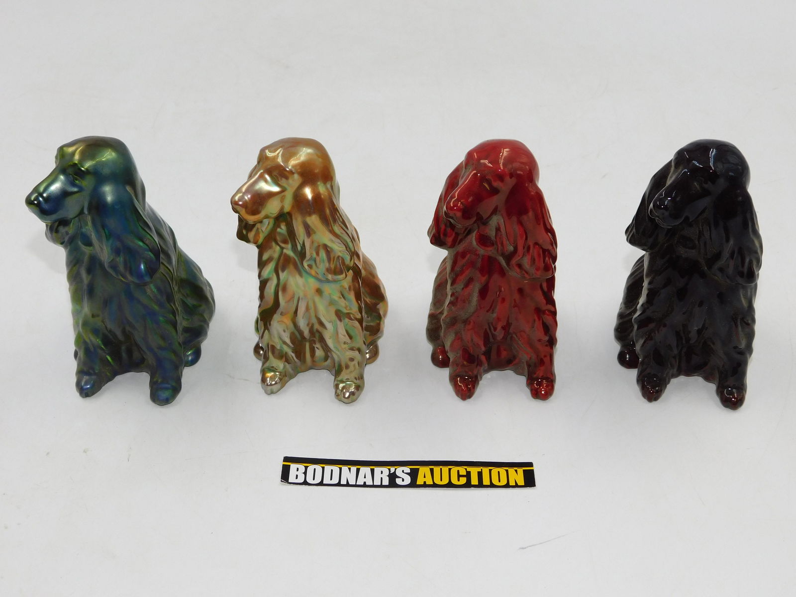 4 Zsolnay Art Pottery Dogs (1 of 5)