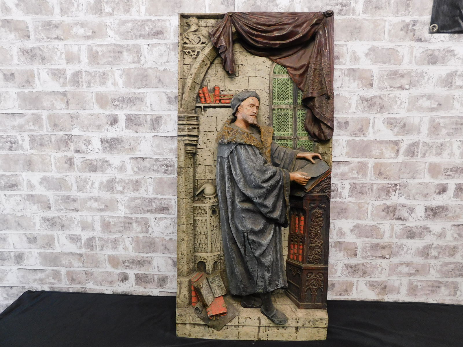 19th Century Medieval Monk Relief (1 of 6)