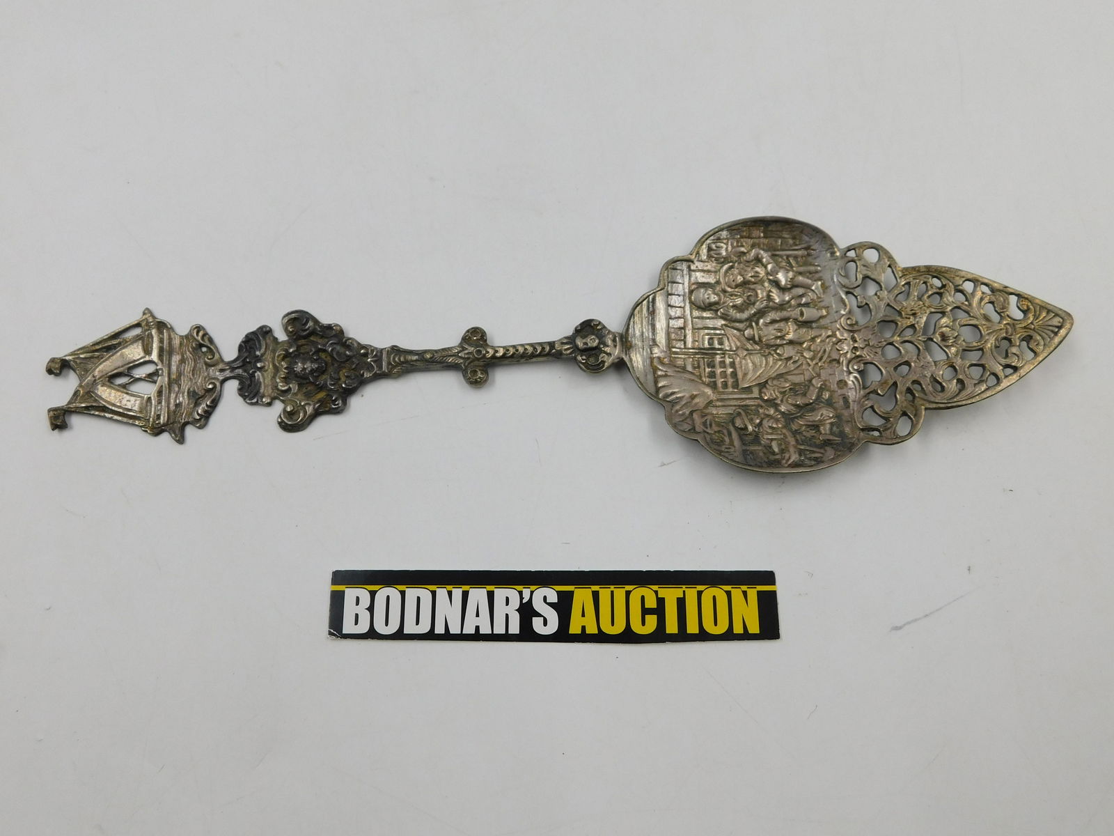 19th C Dutch 800 Silver Serving Spoon (1 of 10)