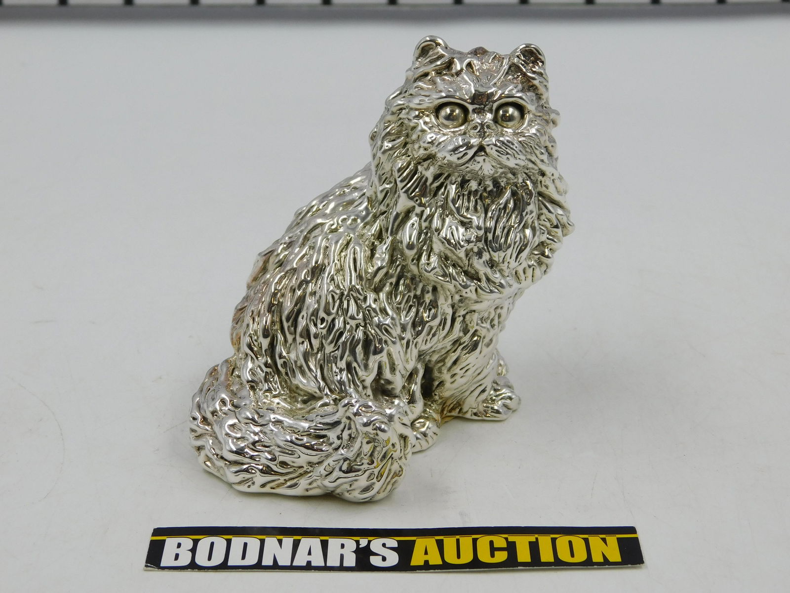 Sterling Silver Bat Ami Seated Cat Figurine (1 of 8)