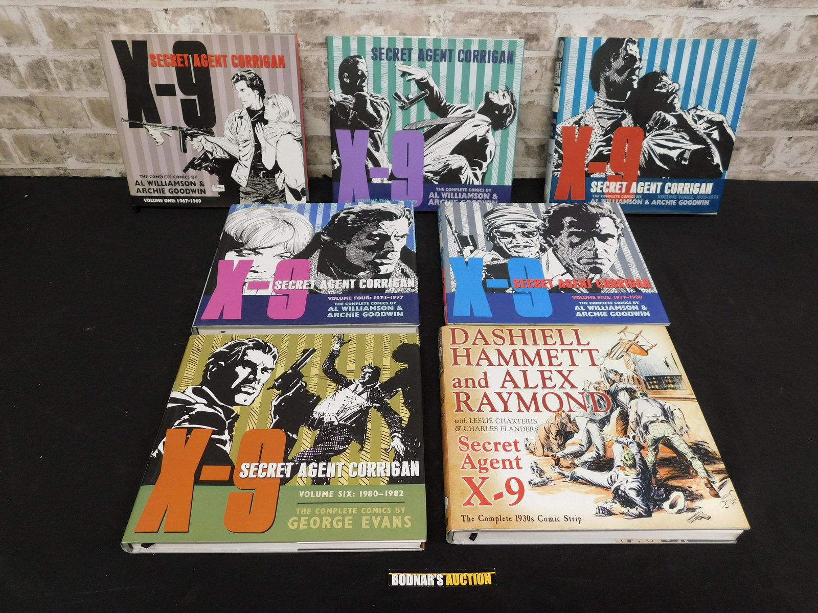 Lot of 7 Special Agent X-9 Corrigan Hardcover Books (1 of 5)