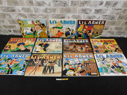 Lot of 11 Al Capp's Li'l Abner Softcover Books: Lot of 11 Al Capp's Li'l Abner Softcover Books - Kitchen Sink Press. Includes Dailies Vol. 17-27 (1951-1961). Please read the terms and conditions. This sale will be broadcast live on sale day with fu