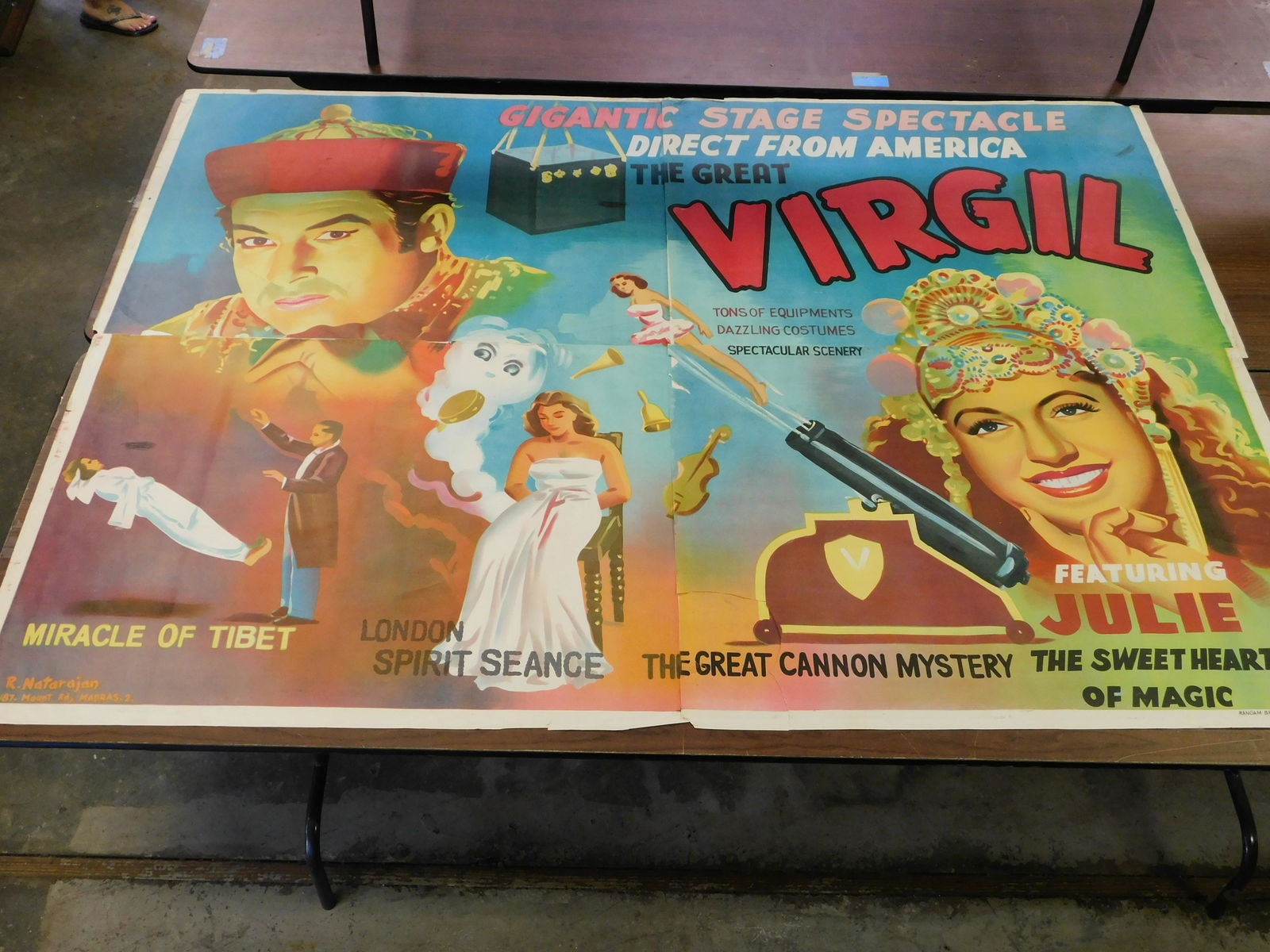 Giant 4 Panel Magic Poster "The Great Virgil" (1 of 12)