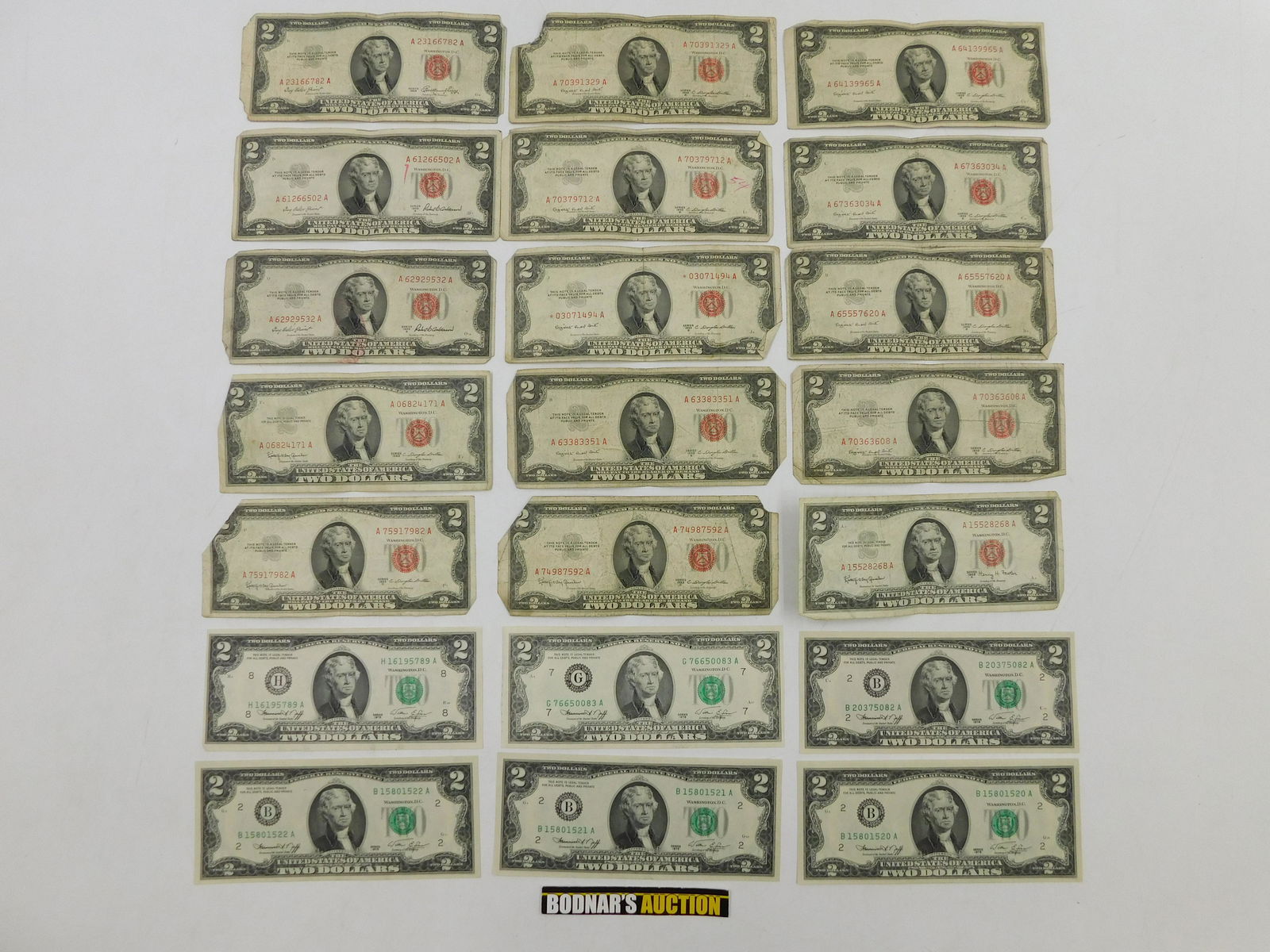 Lot of $2 Notes (1 of 9)