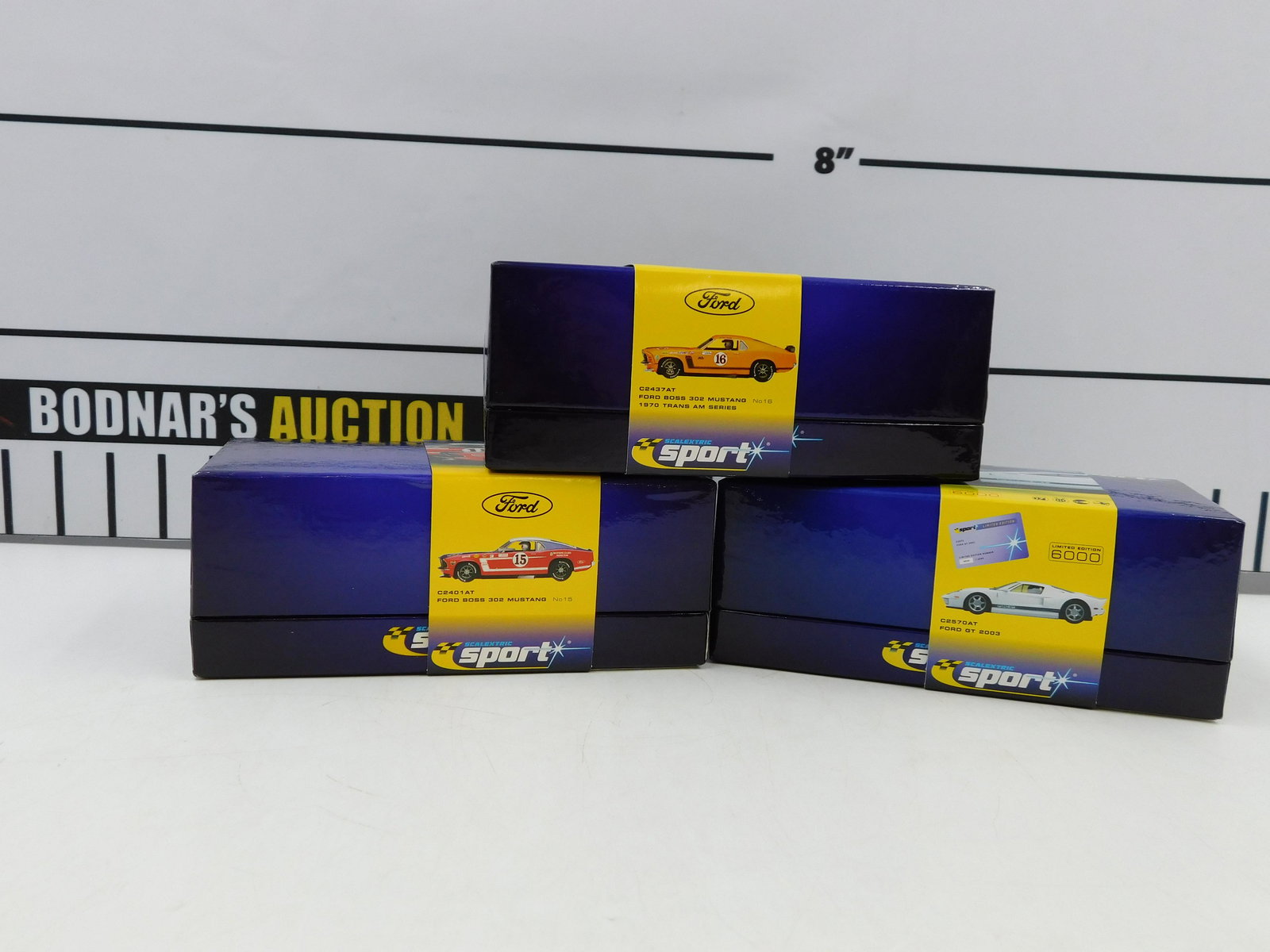 Lot of 3 Scalextric Sport Slot Cars 1:32 Scale (1 of 4)