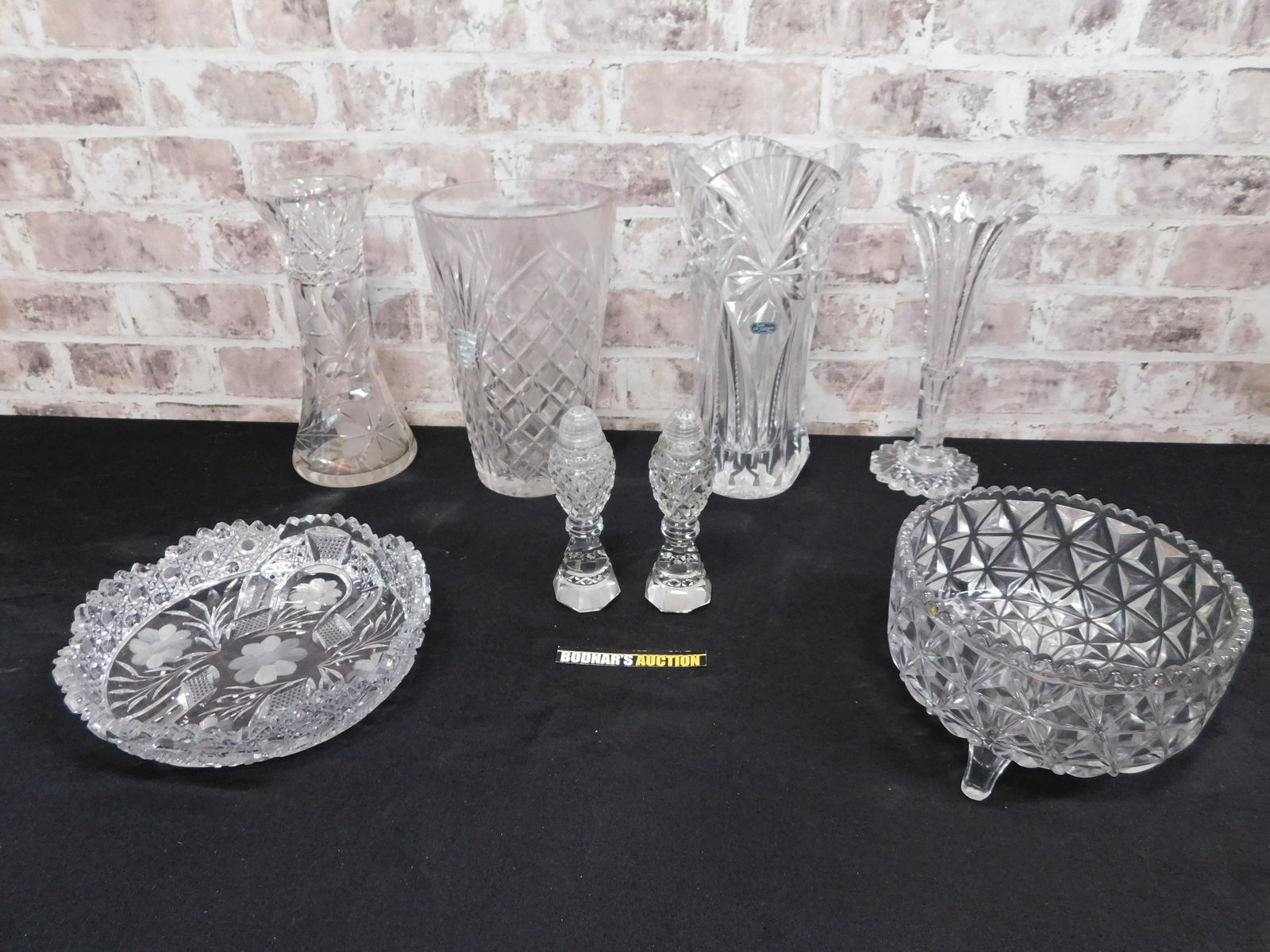Lot of Cut Crystal and Pressed Glass (1 of 10)