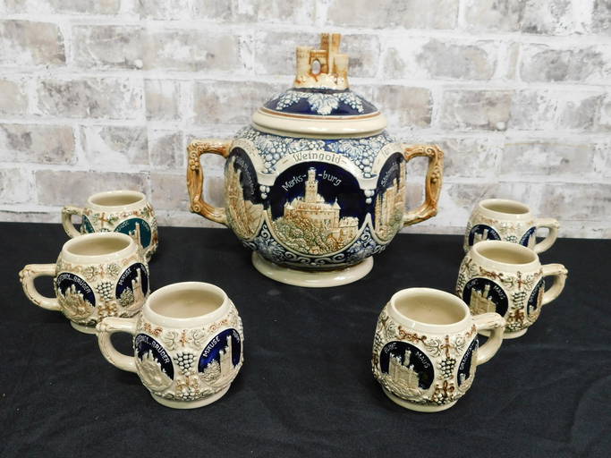 German Punch Bowl Set