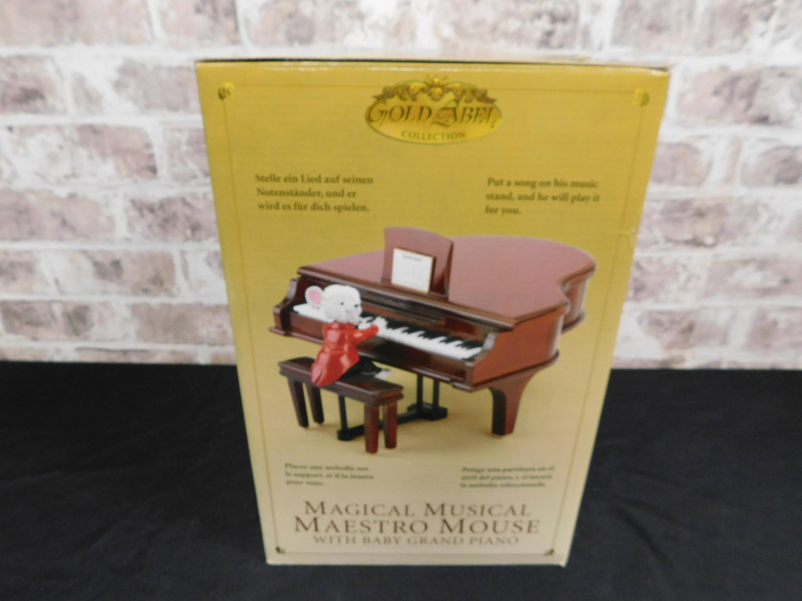 Gold Label Collection Magical Musical Maestro Mouse: Gold Label Collection Magical Musical Maestro Mouse with Baby Grand Piano. In Original Box. Please read the terms and conditions. This sale will be broadcast live on sale day with full descriptions of
