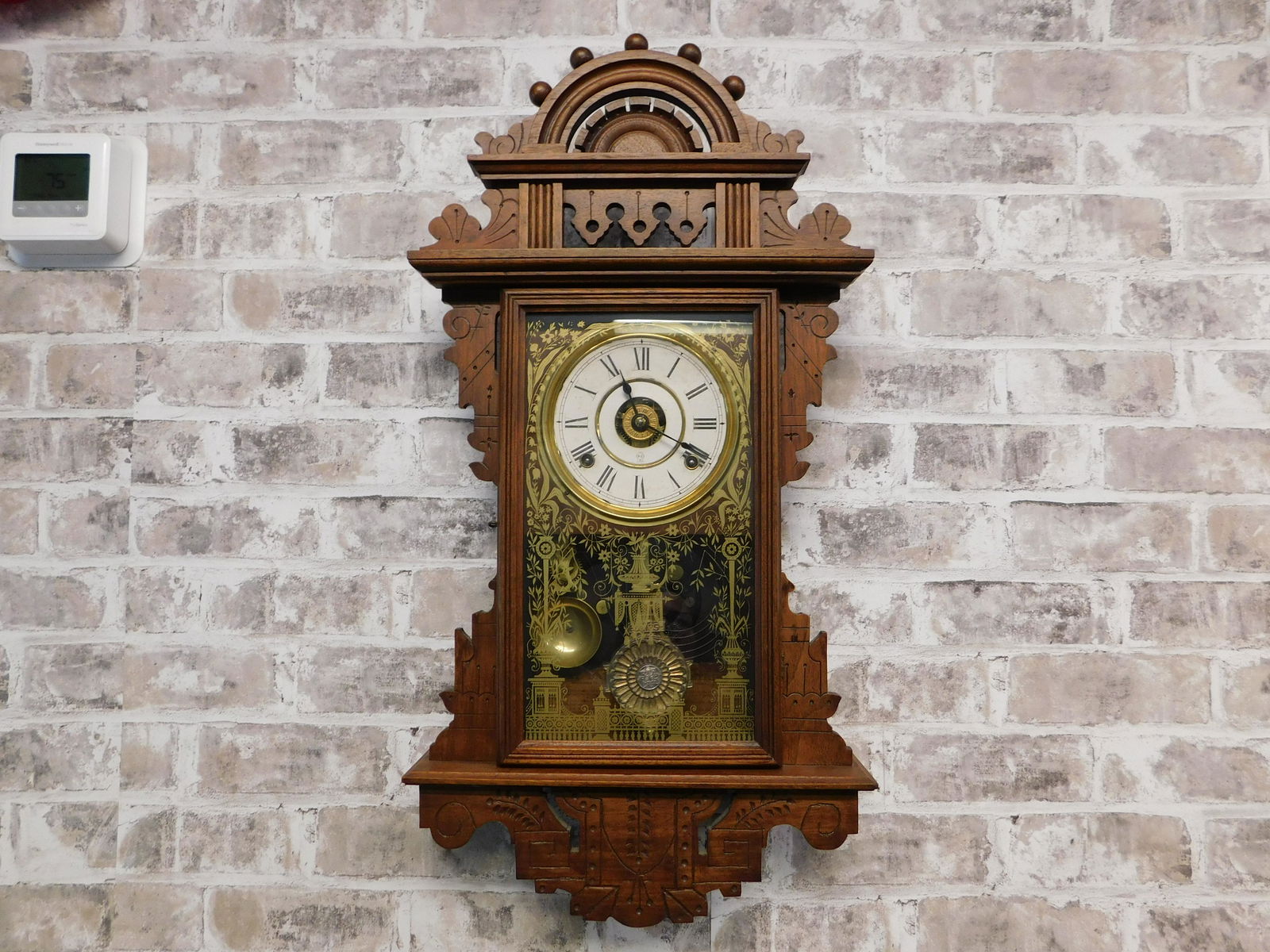 Seth Thomas East Lake Victorian Gingerbread Wall Regulator Clock (1 of 9)