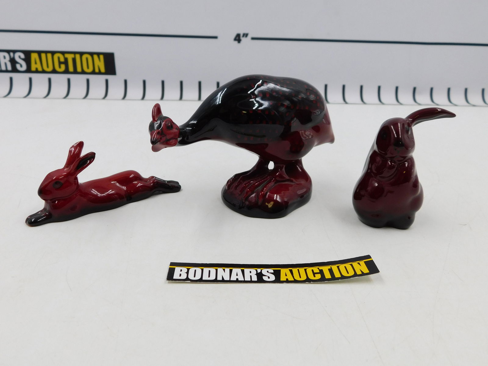 Lot of 3 Royal Doulton Flambe Figurines (1 of 18)