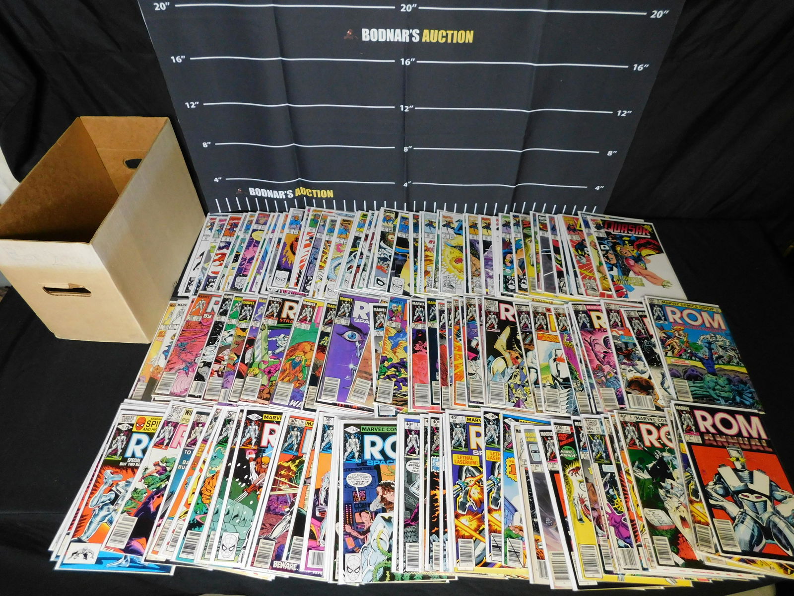 Short Box of ROM and Quasar Comics (1 of 9)